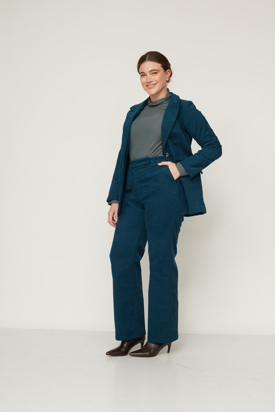 מכנס HOWL קטיפה כחול