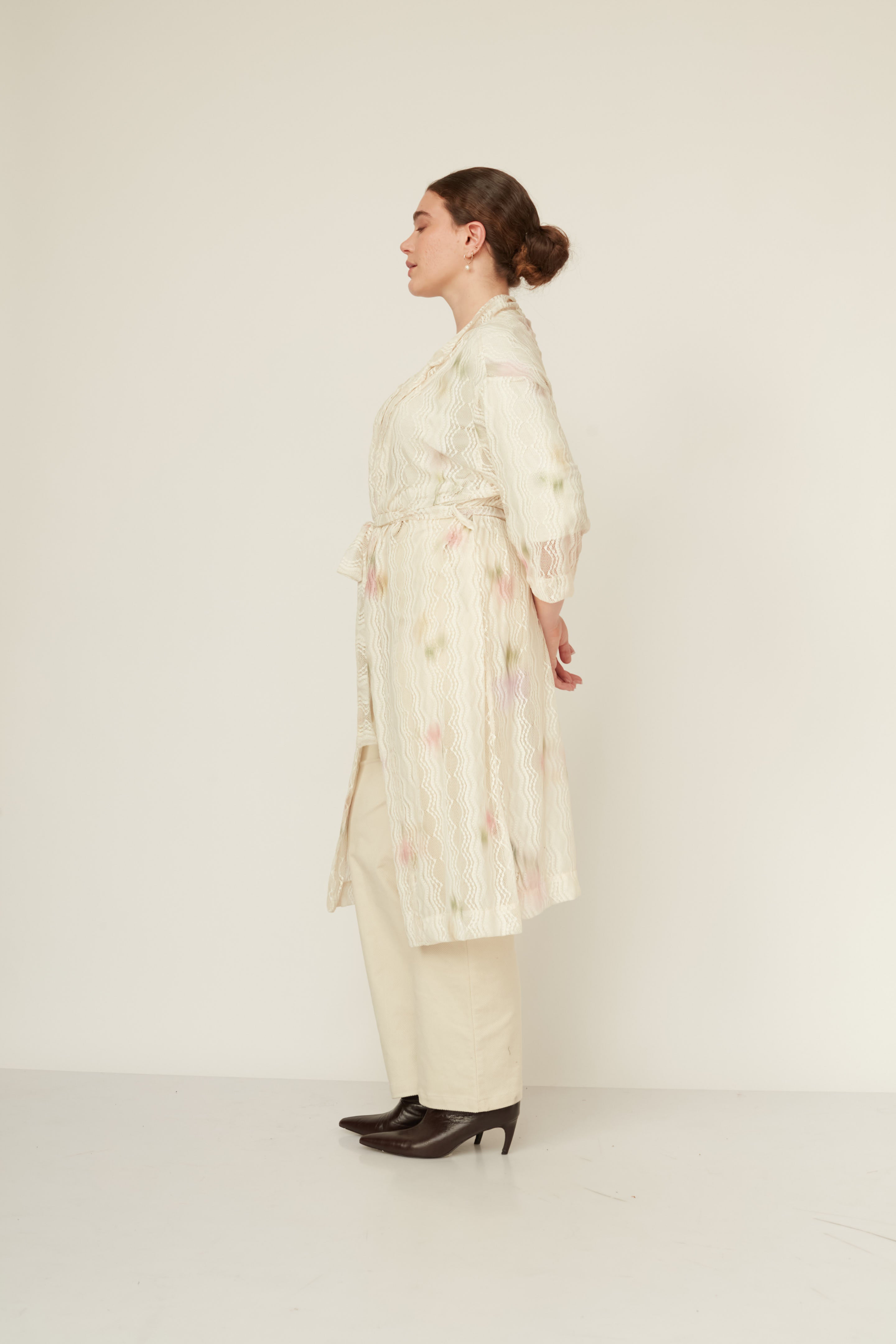 ECHOS LACE KIMONO VANILLA