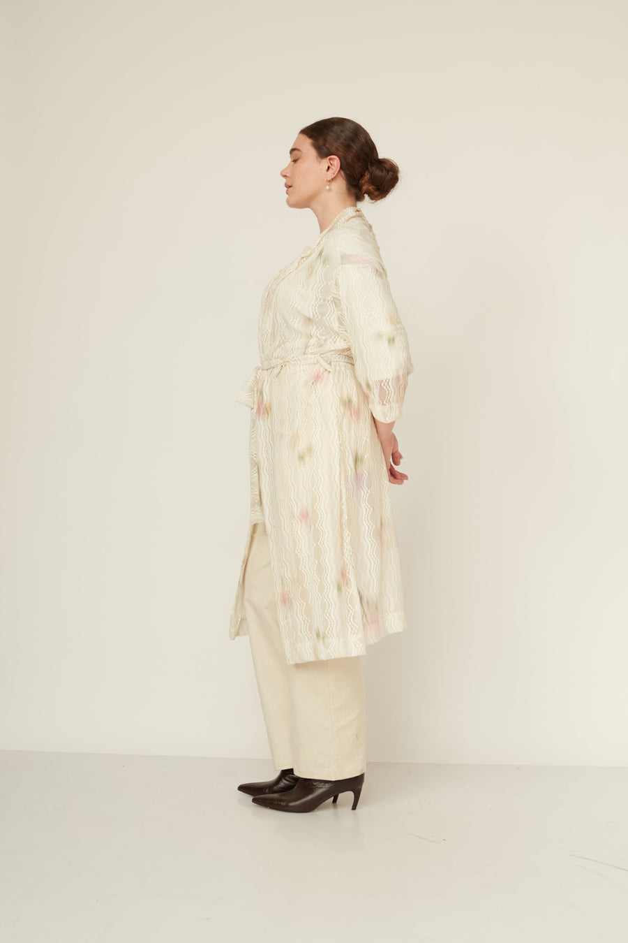 ECHOS LACE KIMONO VANILLA