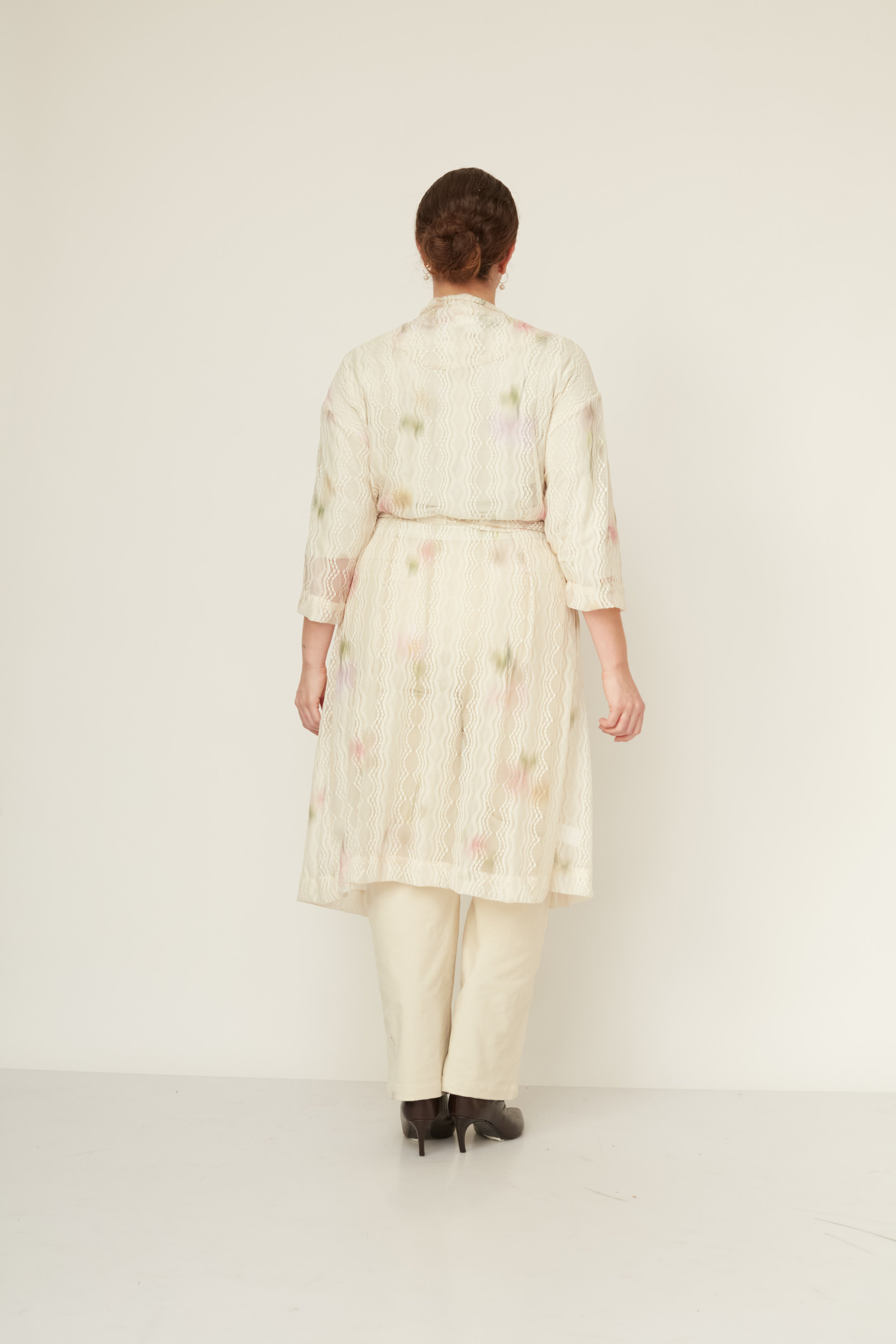 ECHOS LACE KIMONO VANILLA