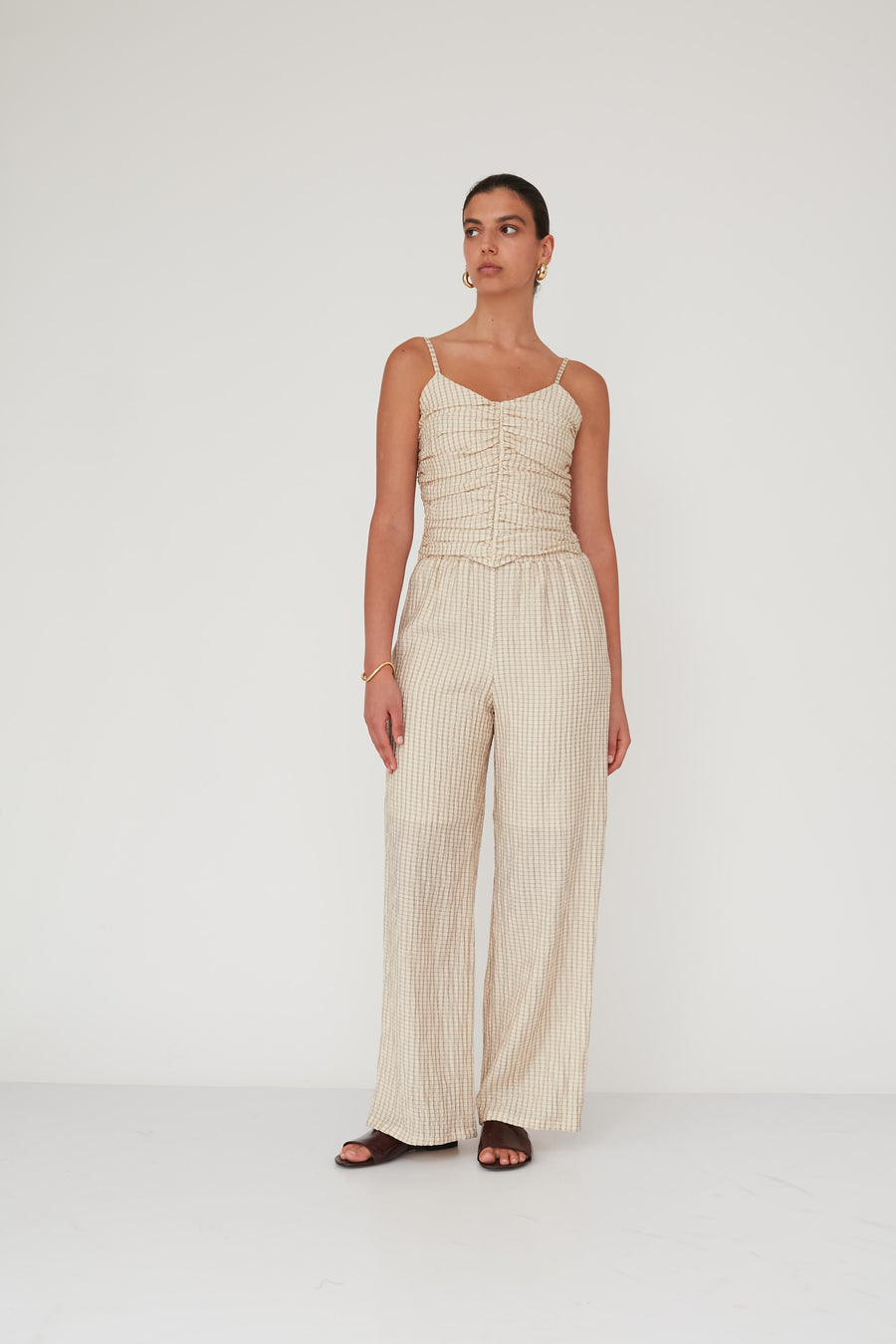 ILLUSION CORSET TOP CREAM