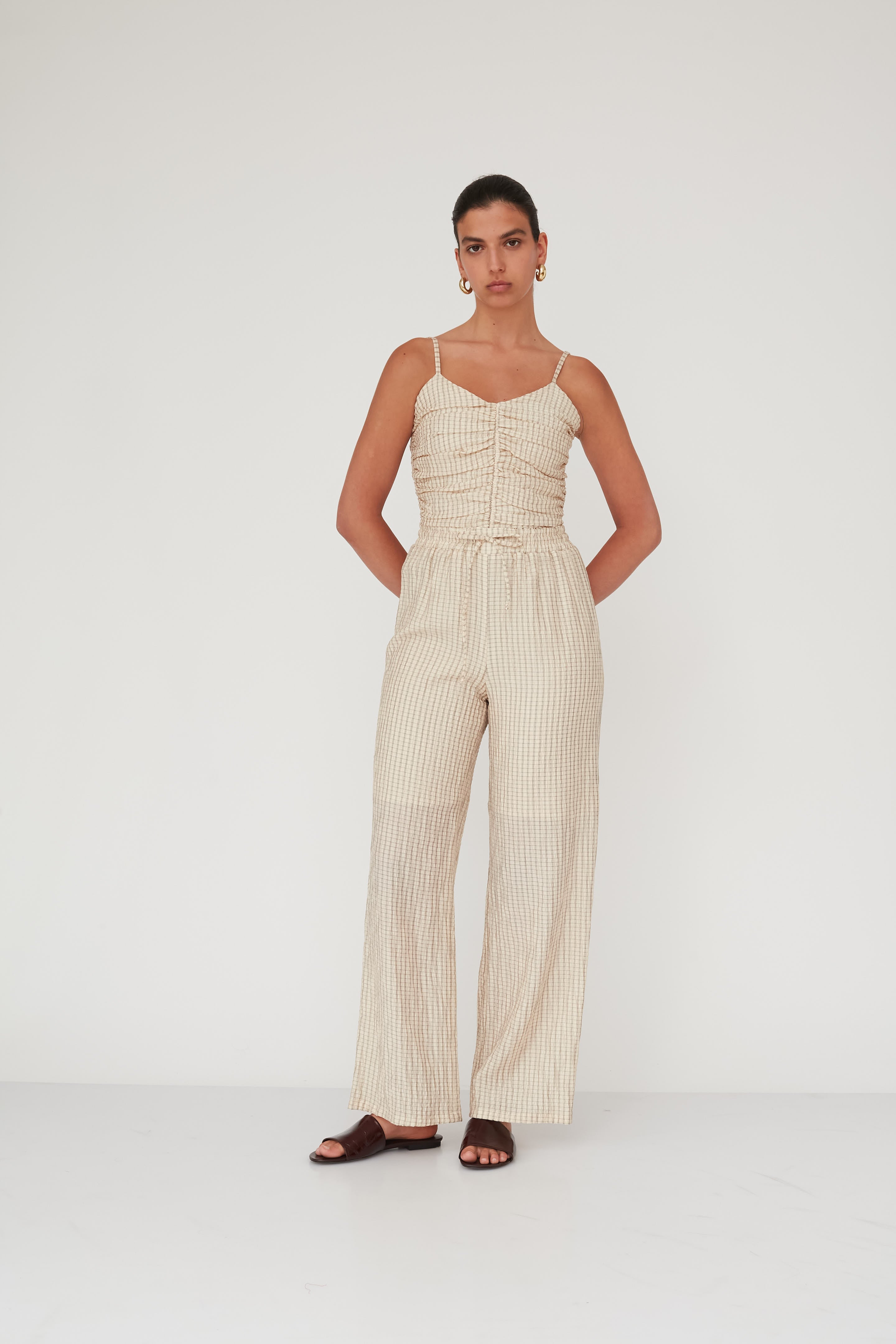 ILLUSION PANTS CREAM