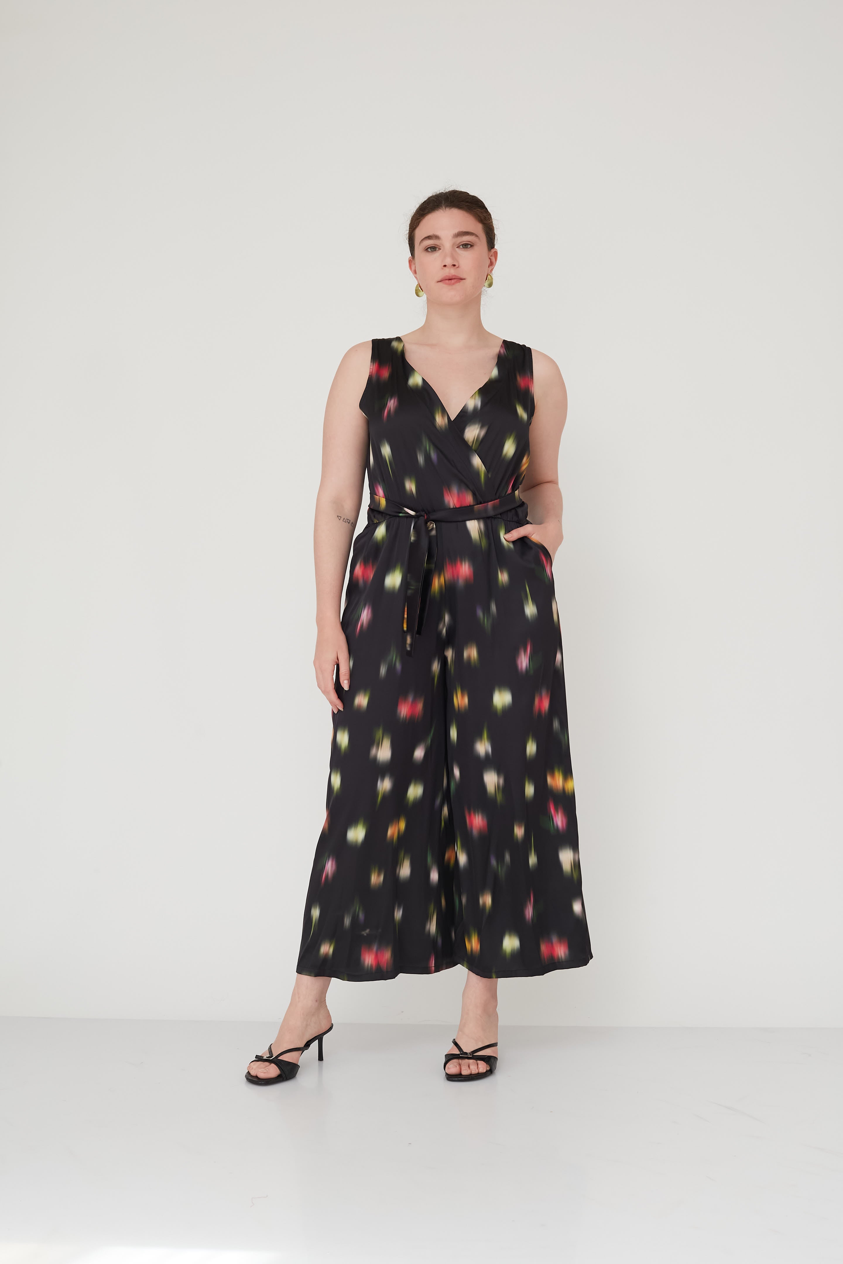 NIGHT PRINTED JUMPSUIT BLACK