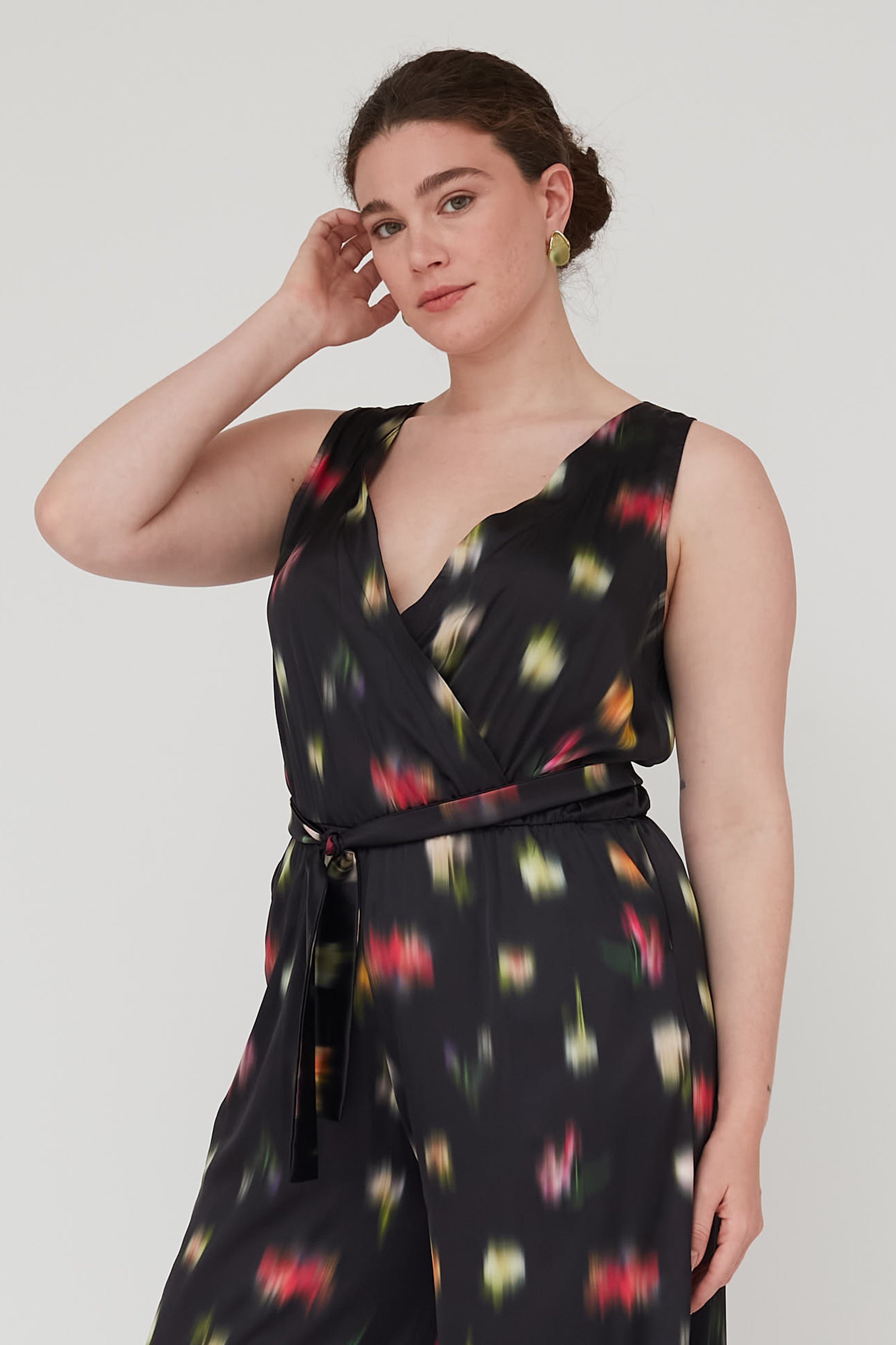 NIGHT PRINTED JUMPSUIT BLACK