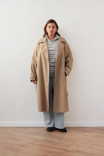 ANY-TIME TRENCH COAT CAMEL