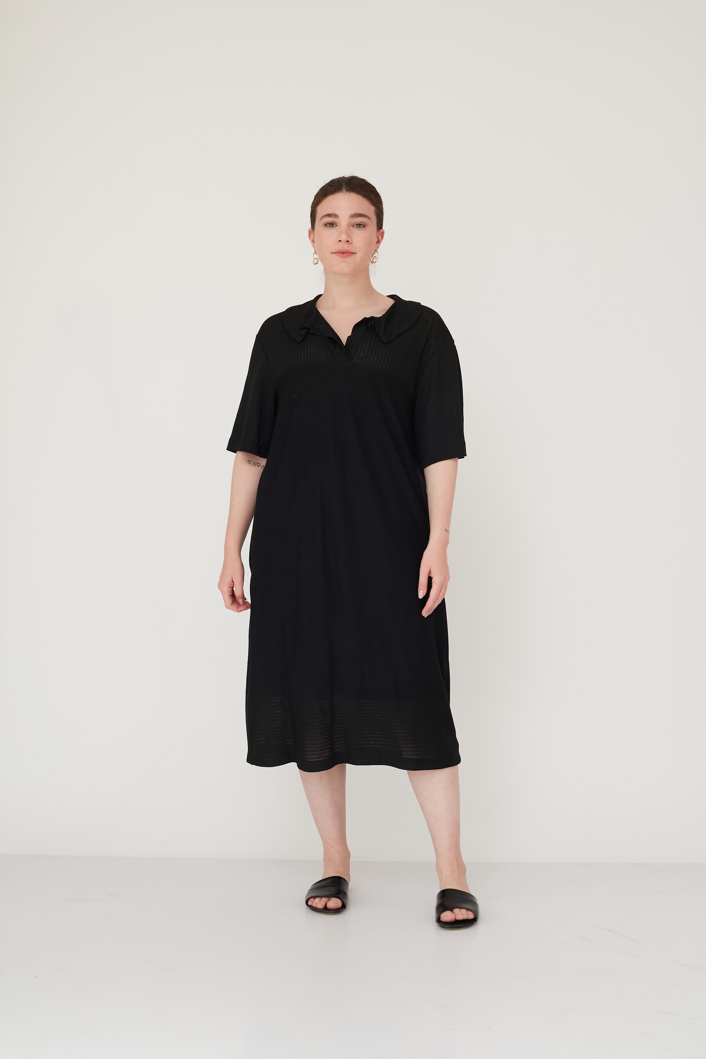 שמלת פולו SENSE שחור