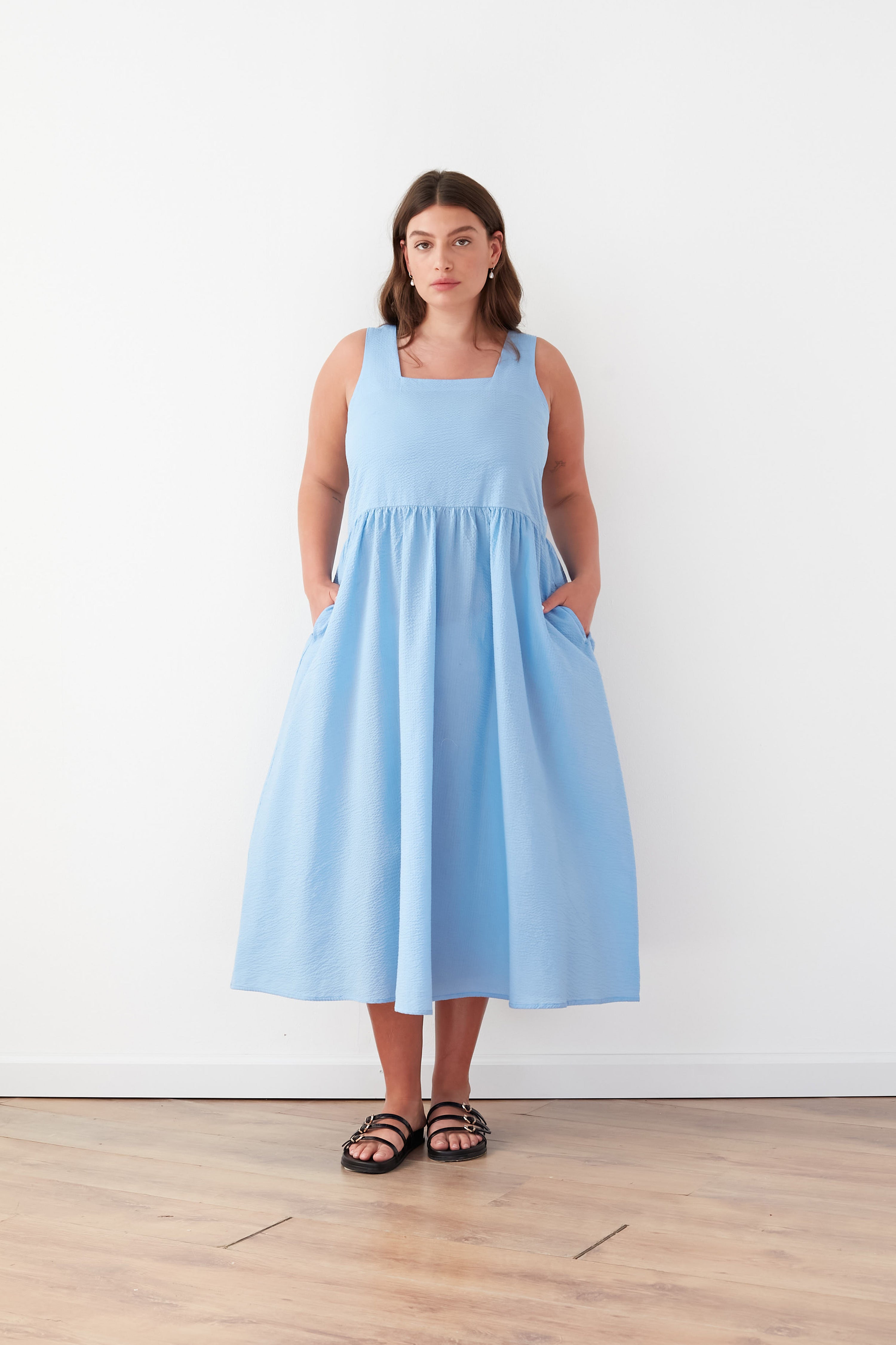 ISLA DRESS BLUE