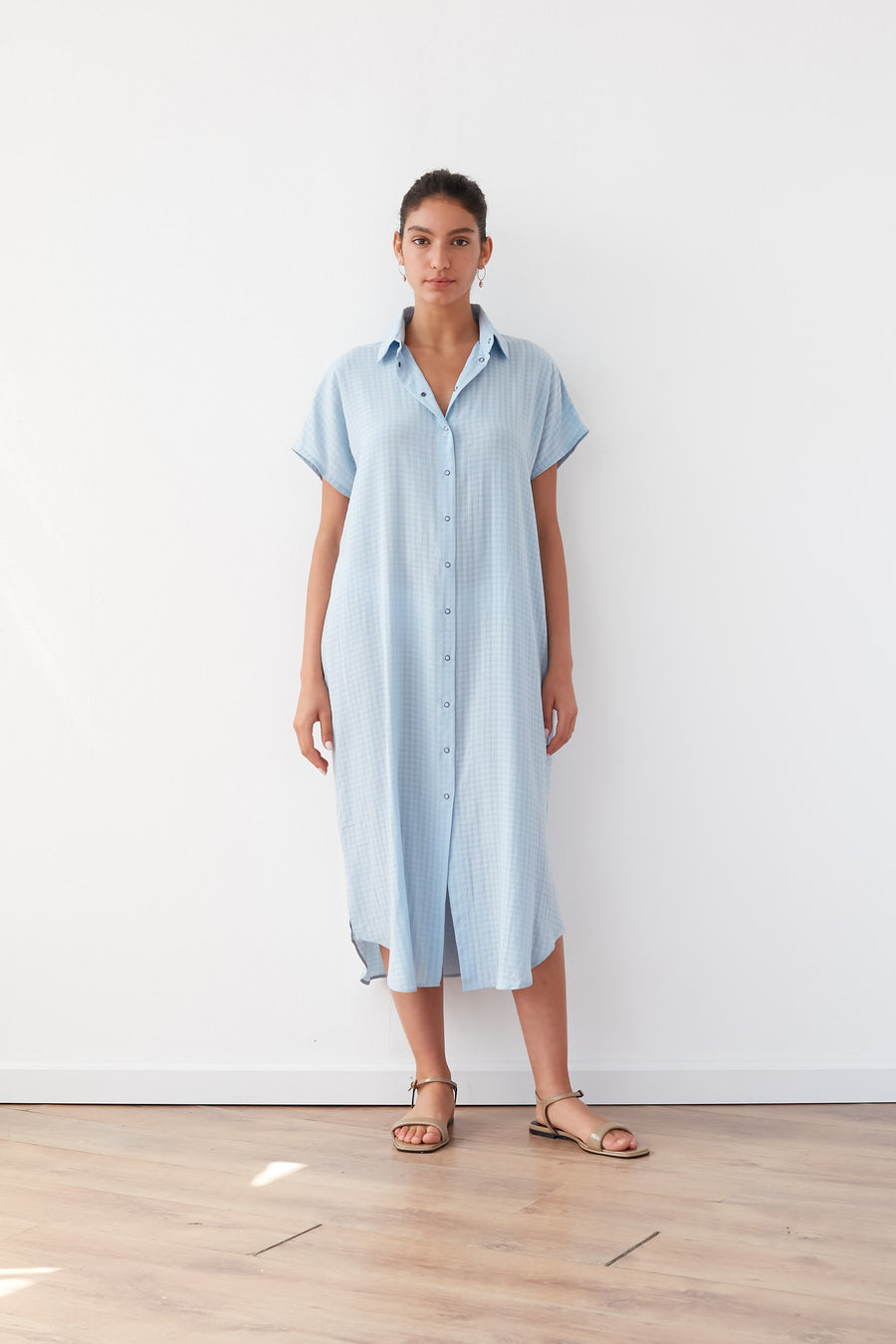 NIA DRESS LIGHT BLUE