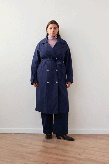 ANY-TIME TRENCH COAT NAVY