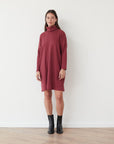 CLOCK SQ DRESS BORDO