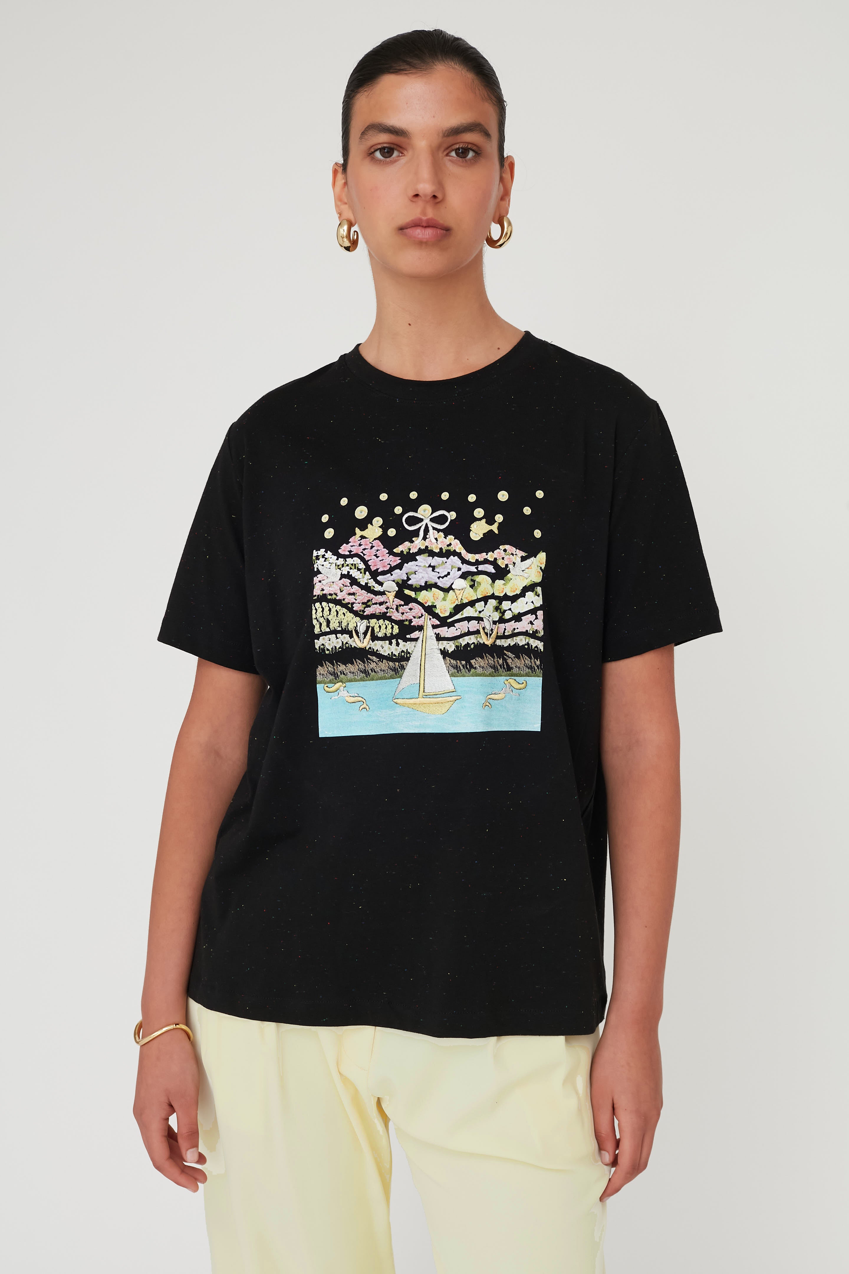 PEARL DREAM T TOP BLACK