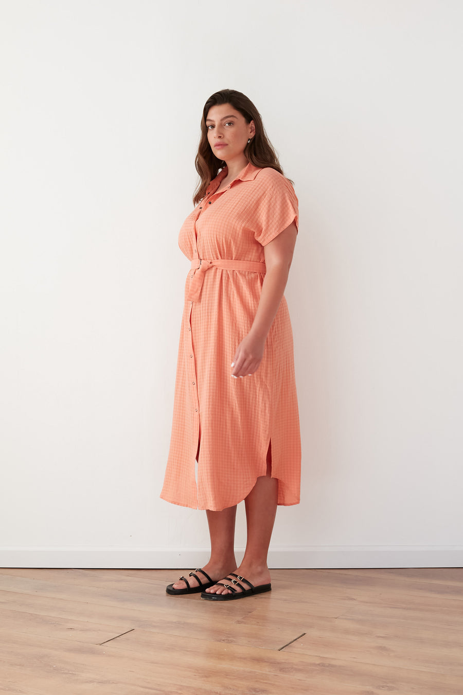 NIA DRESS CORAL