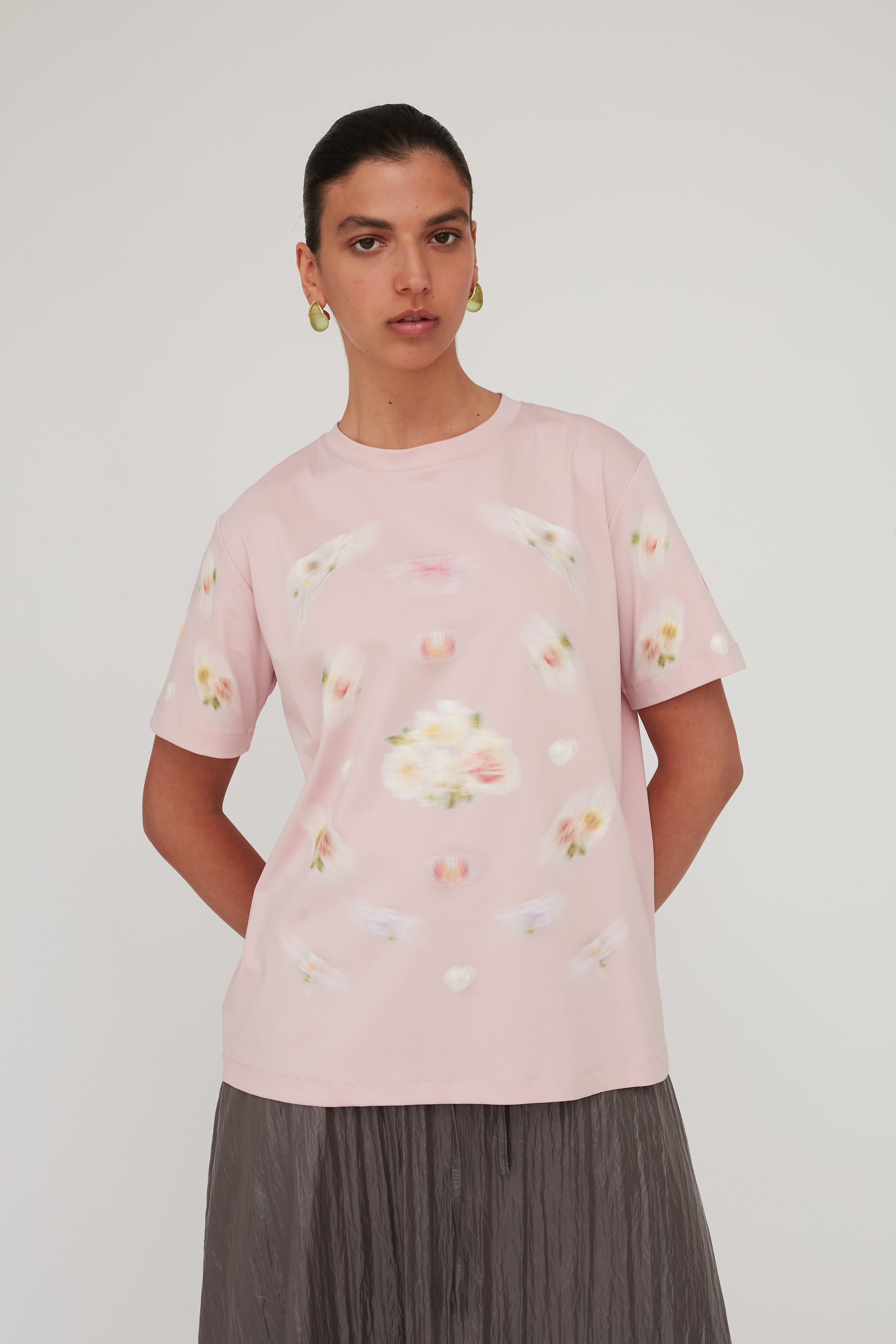 BLURRY T TOP LIGHT PINK