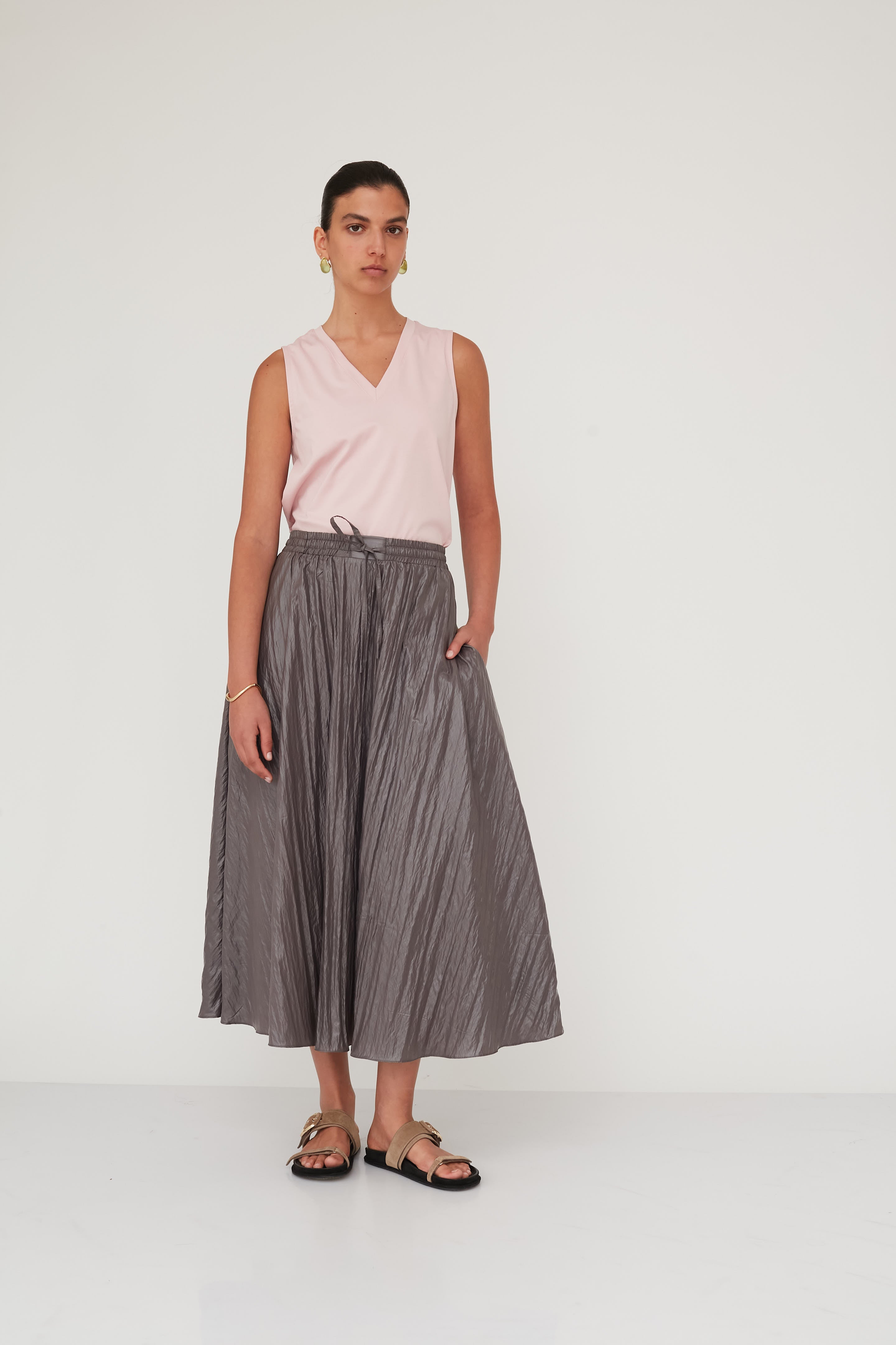 REFLECTION SKIRT GREY