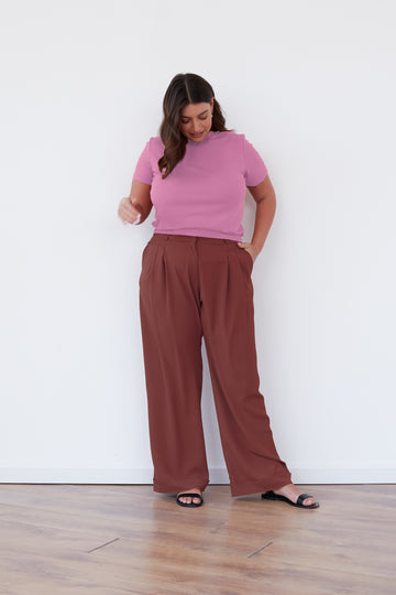 SUNSET TROUSERS BRICK