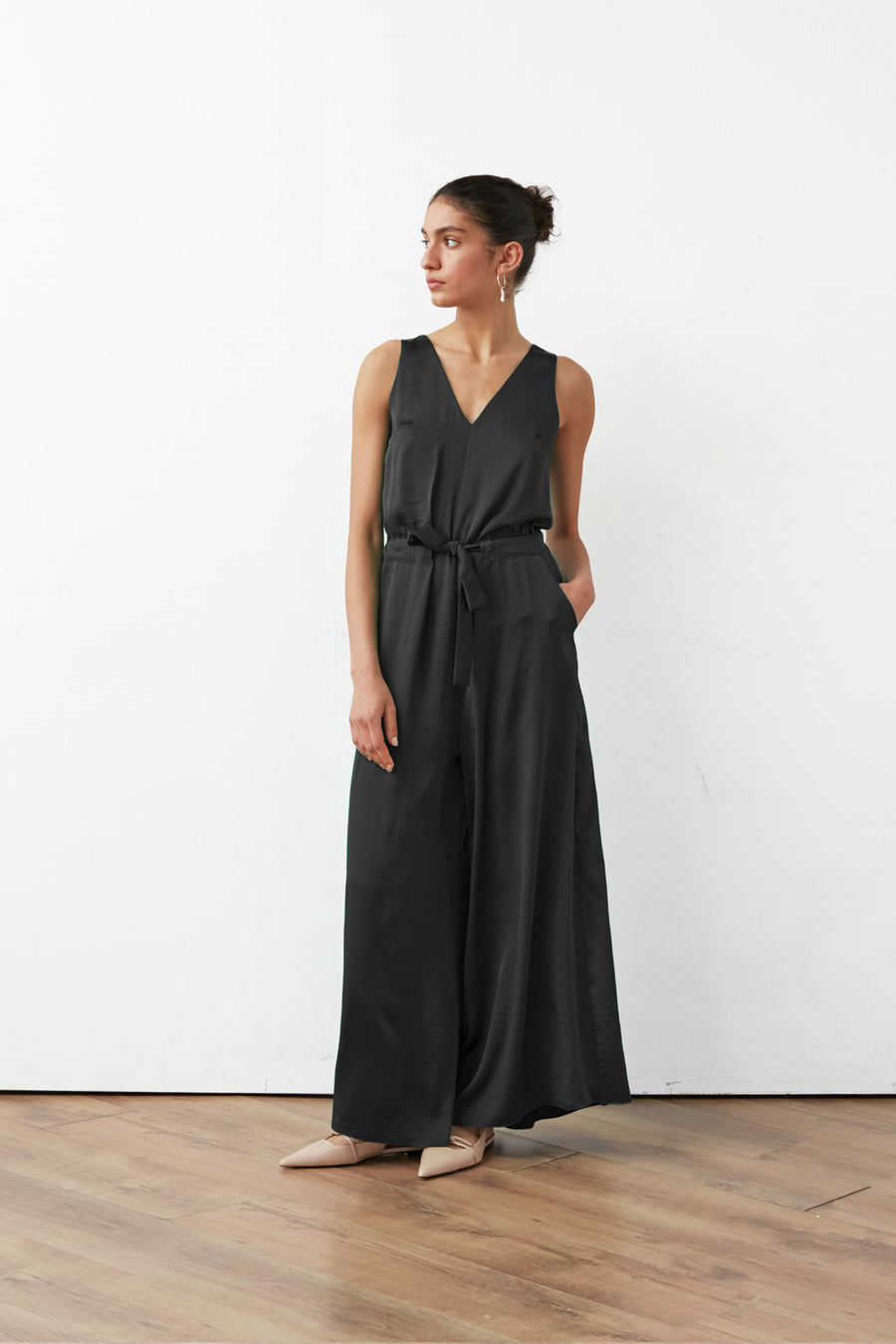 ALTO JUMPSUIT SATIN BLACK