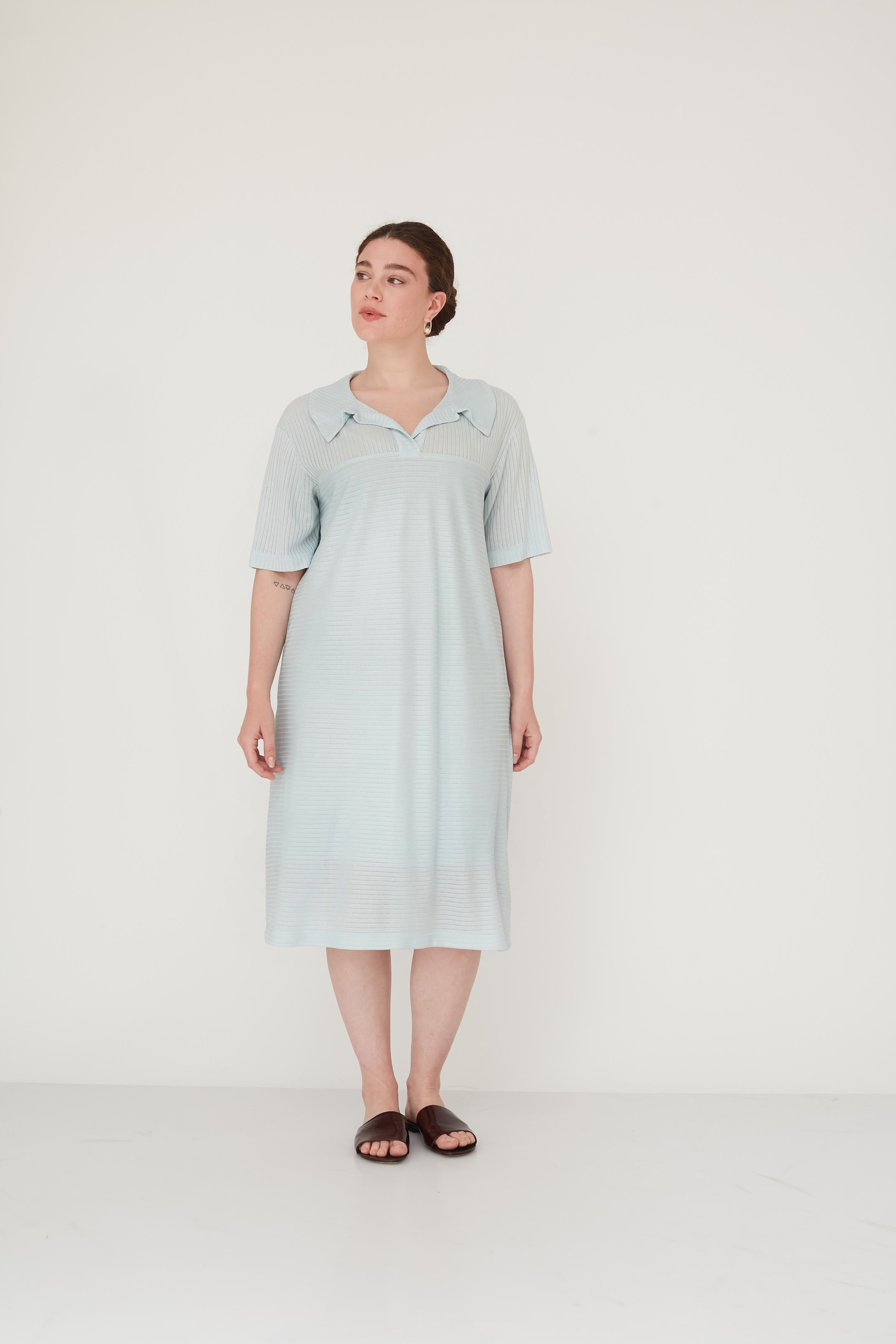 שמלת פולו SENSE תכלת