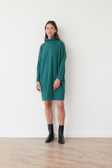 CLOCK SQ DRESS GREEN