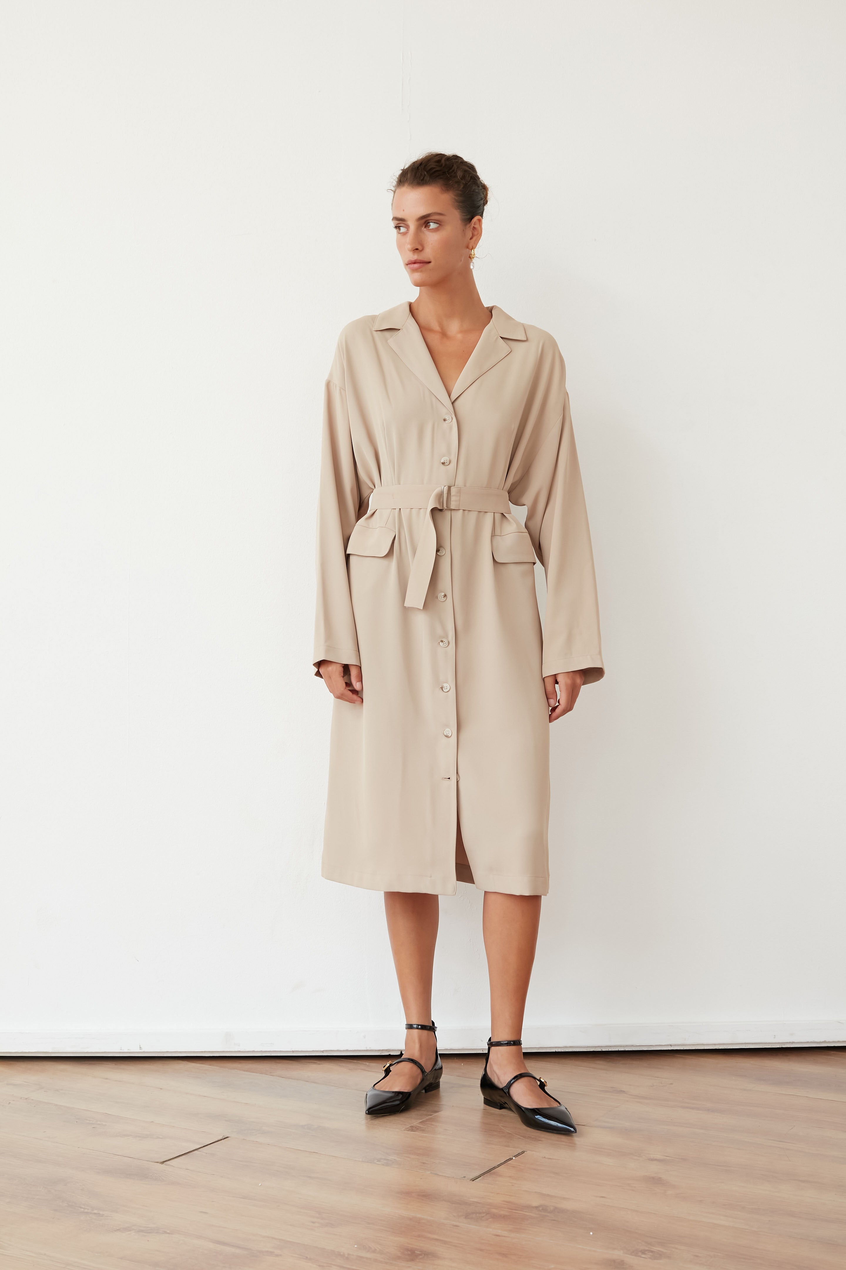 SMEE JACKET DRESS BEIGE