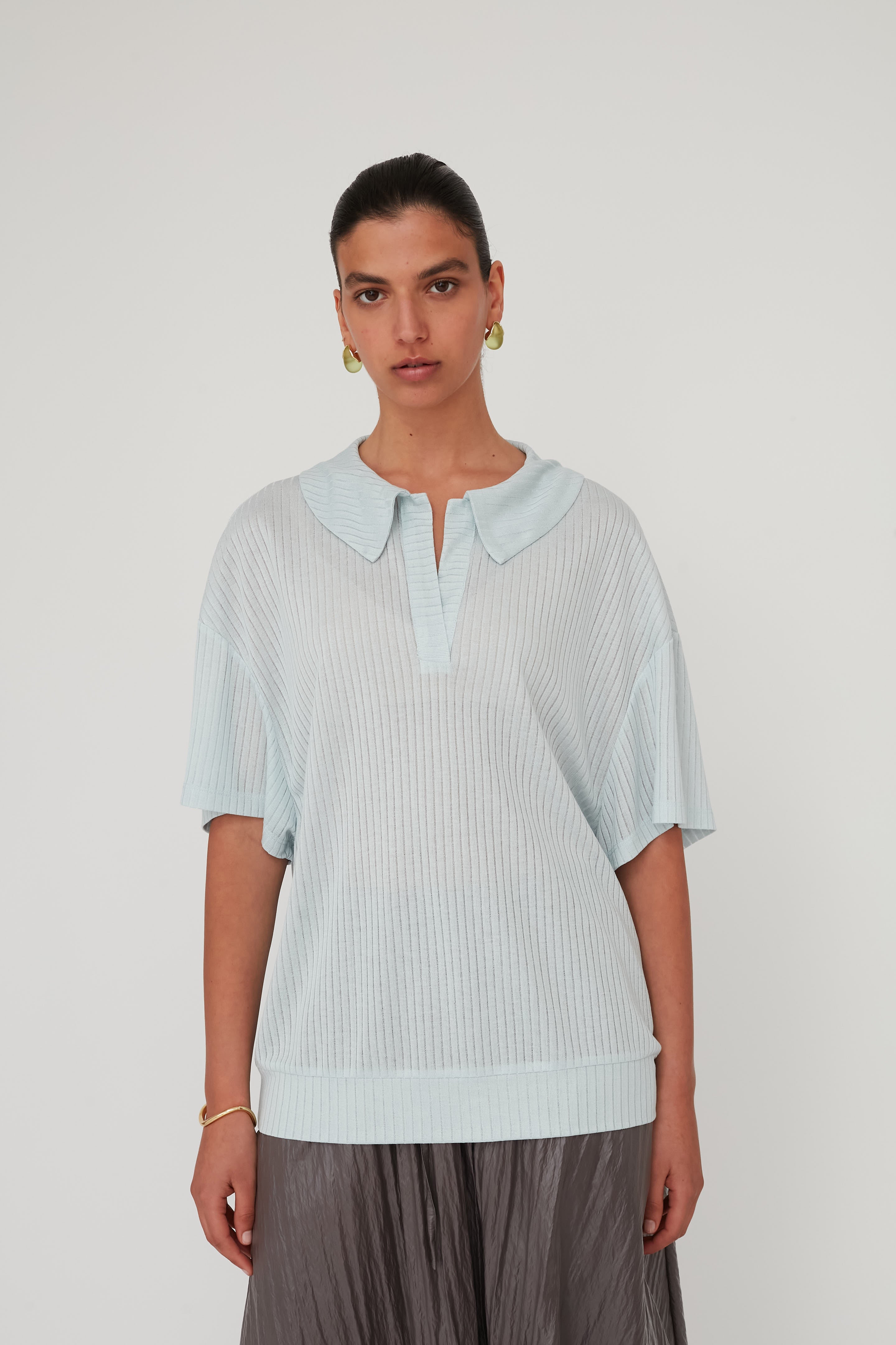 SENSE POLO TOP LIGHT BLUE