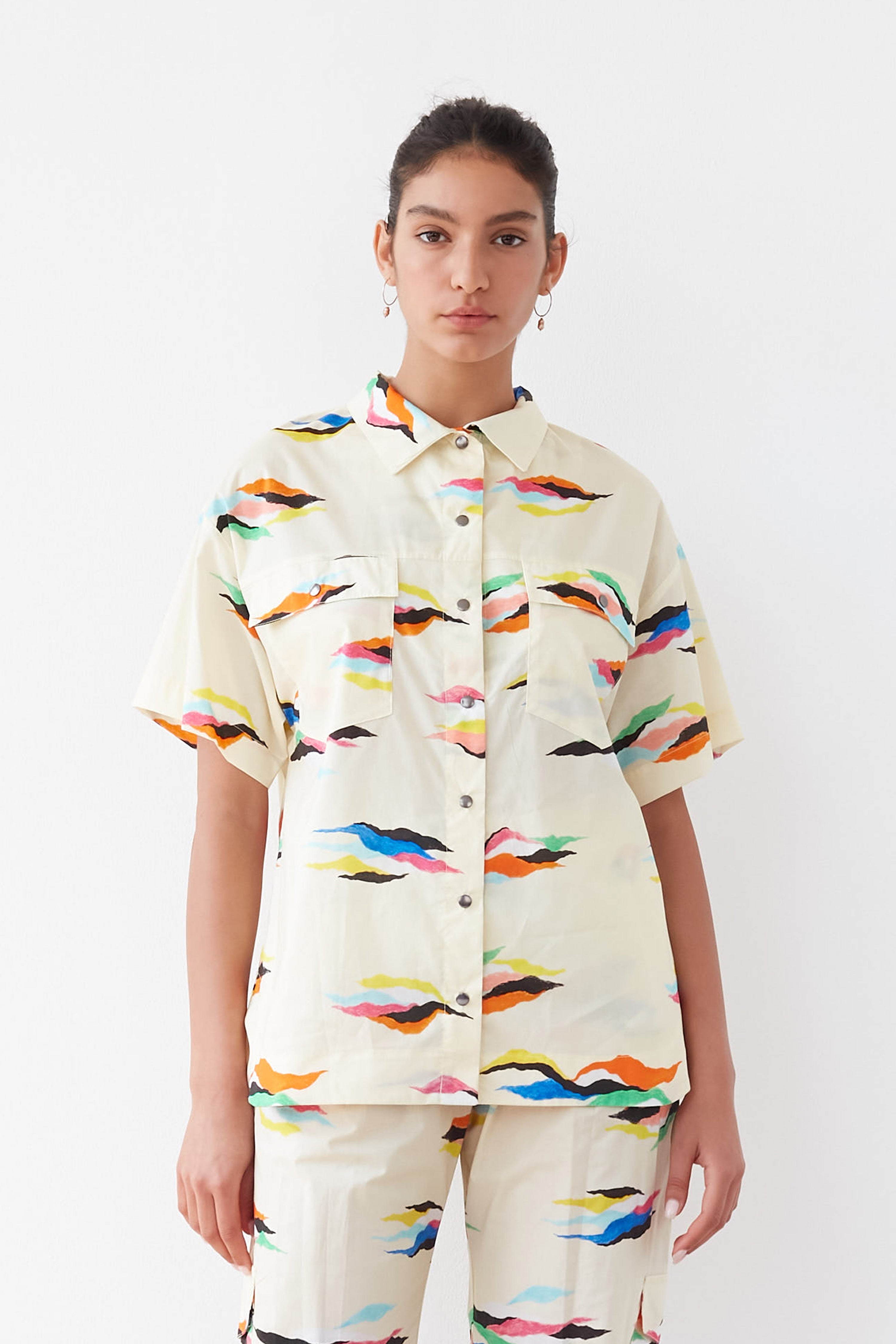 FEATHERS SHIRT VANILLA