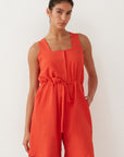 STRATUS JUMPSUIT RED