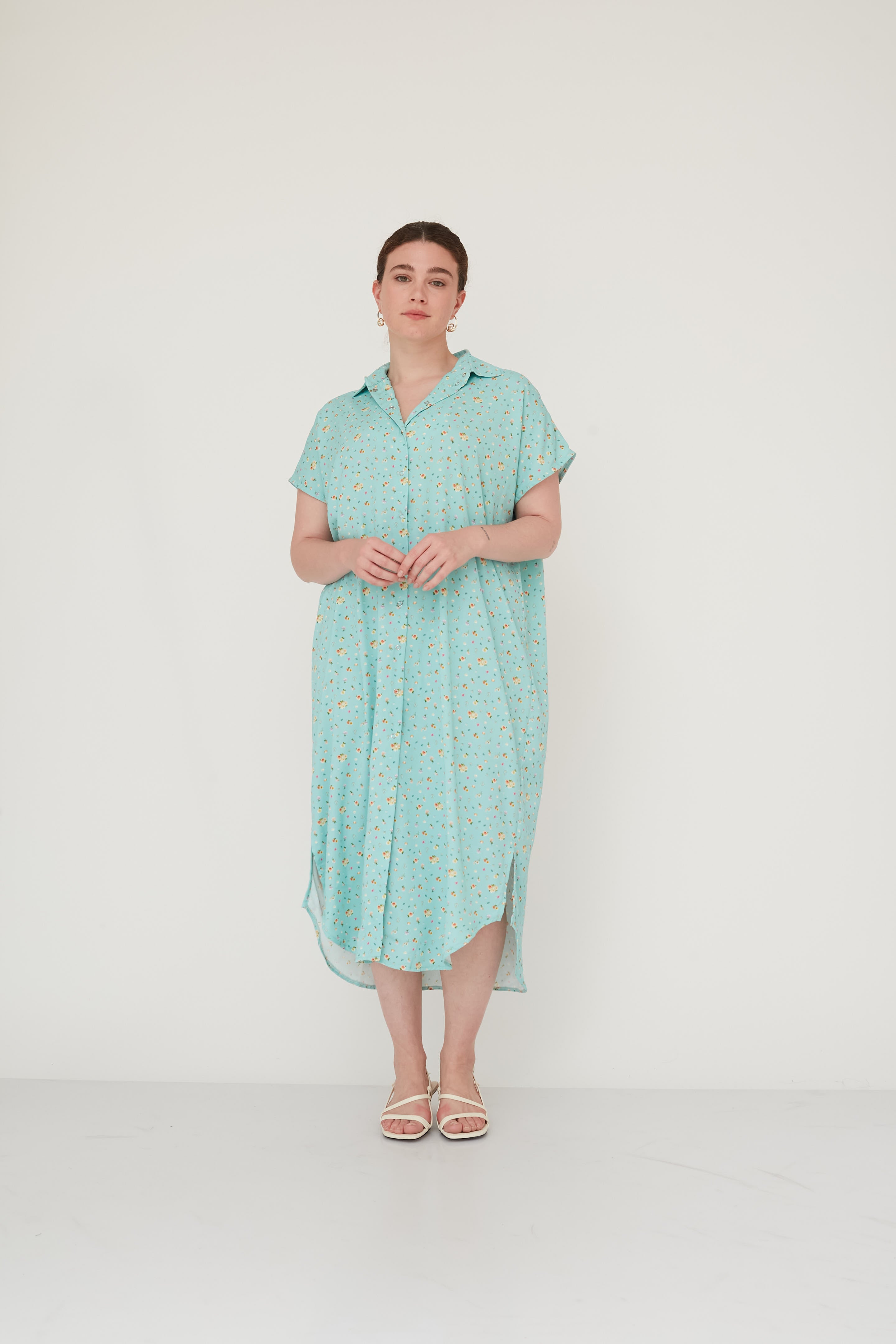 SURREAL SQ DRESS MINT