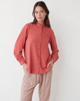 CLAUDINE BLOUSE CORAL