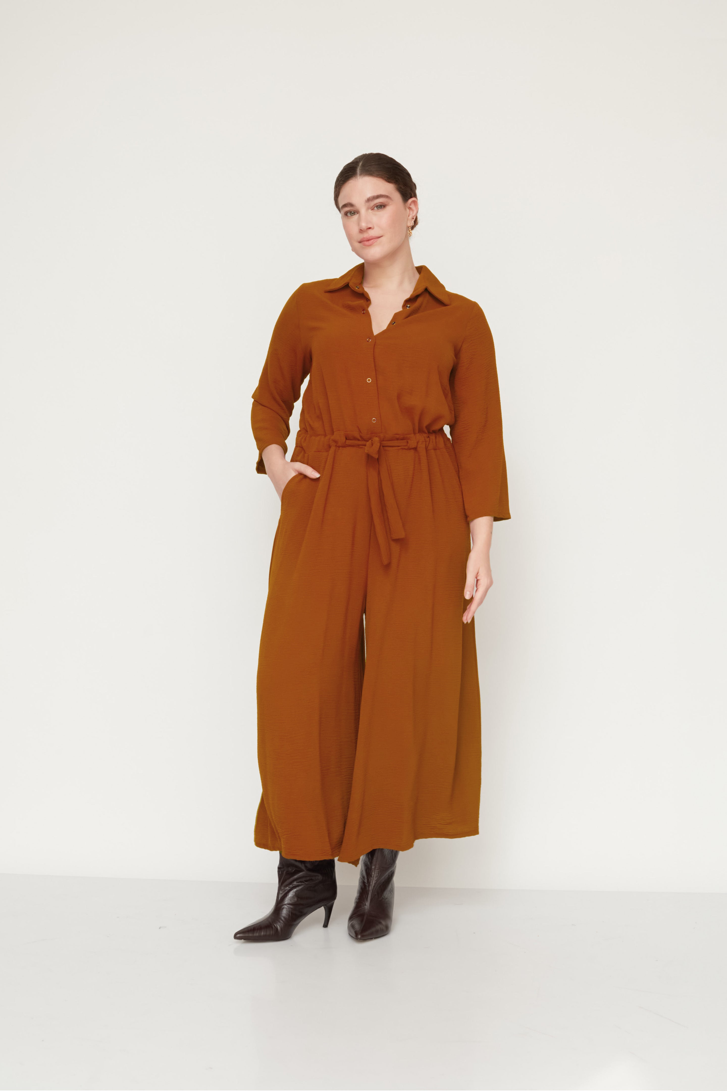 EVER JUMPSUIT MUSTARD