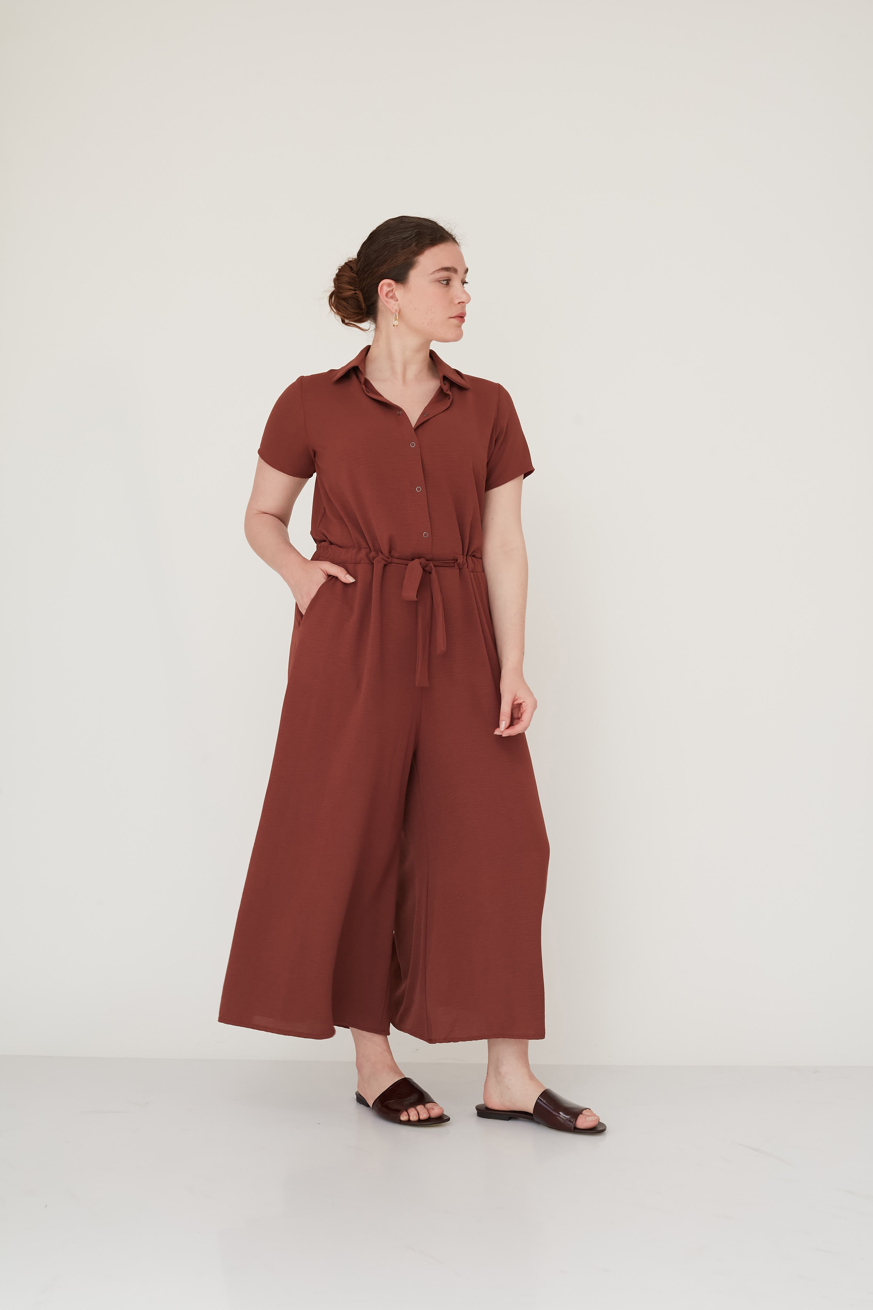 FOREVER JUMPSUIT LIGHT BROWN