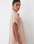 EL NIA PRINTED TOP PEACH