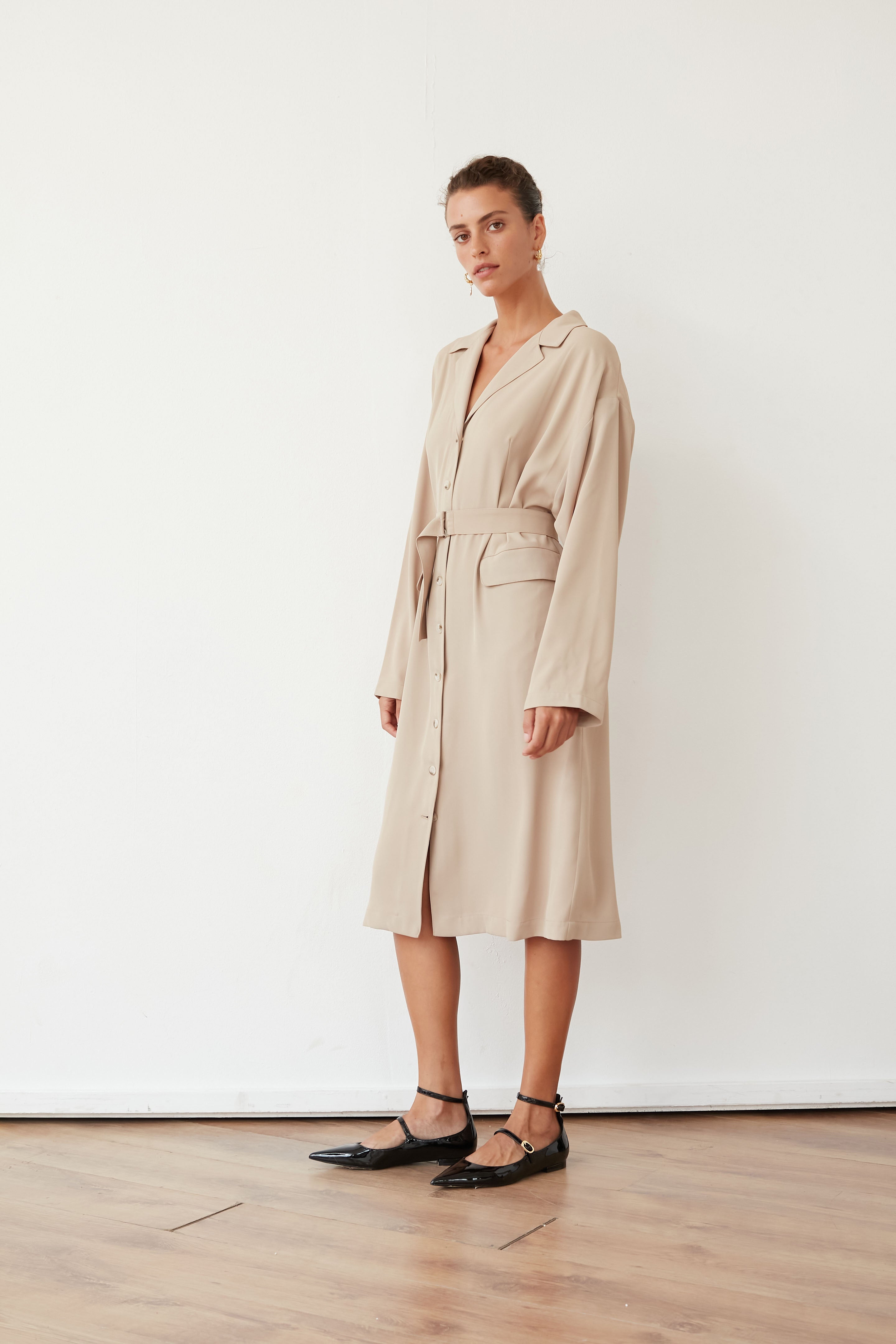 SMEE JACKET DRESS BEIGE