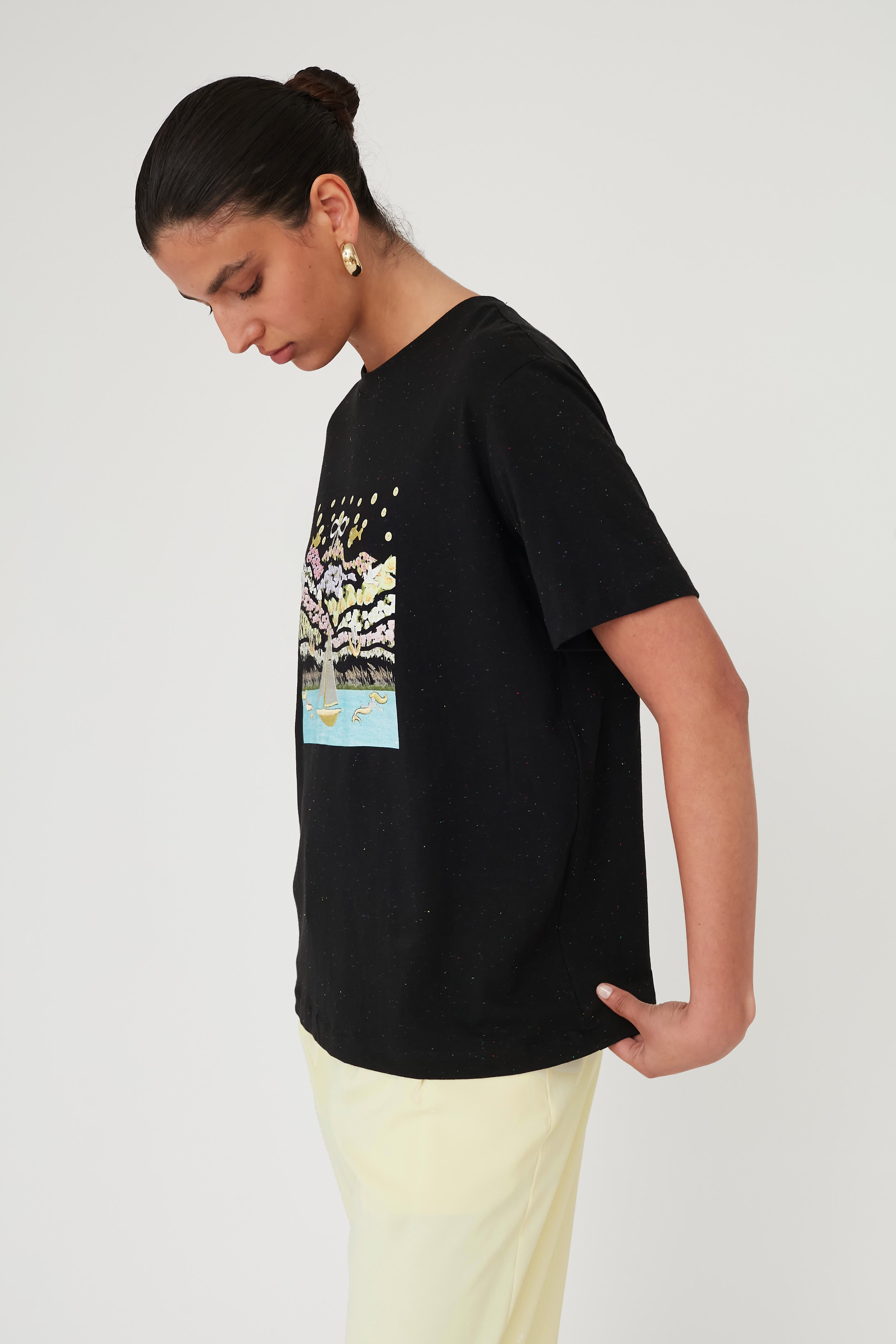 PEARL DREAM T TOP BLACK