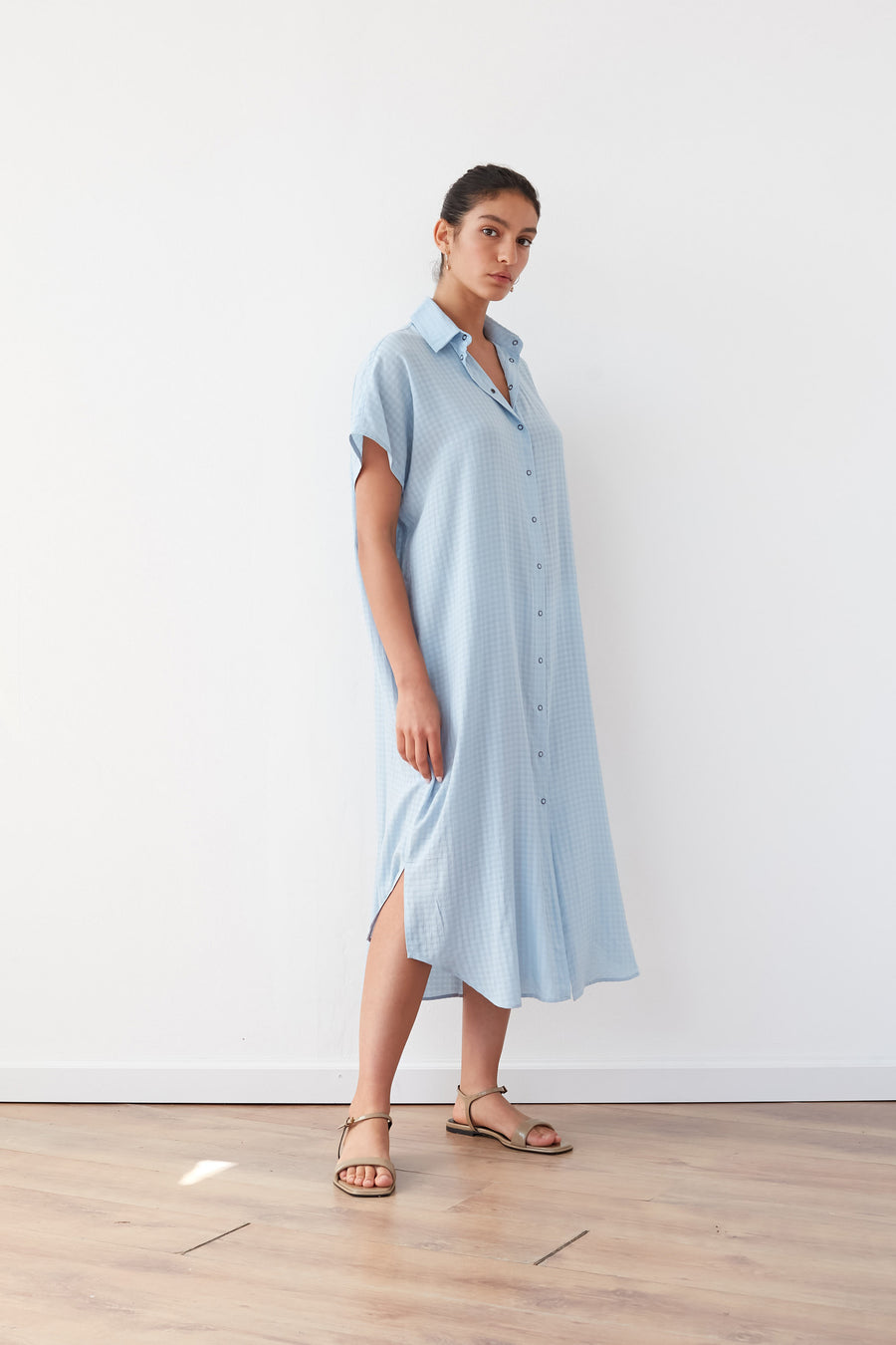 NIA DRESS LIGHT BLUE