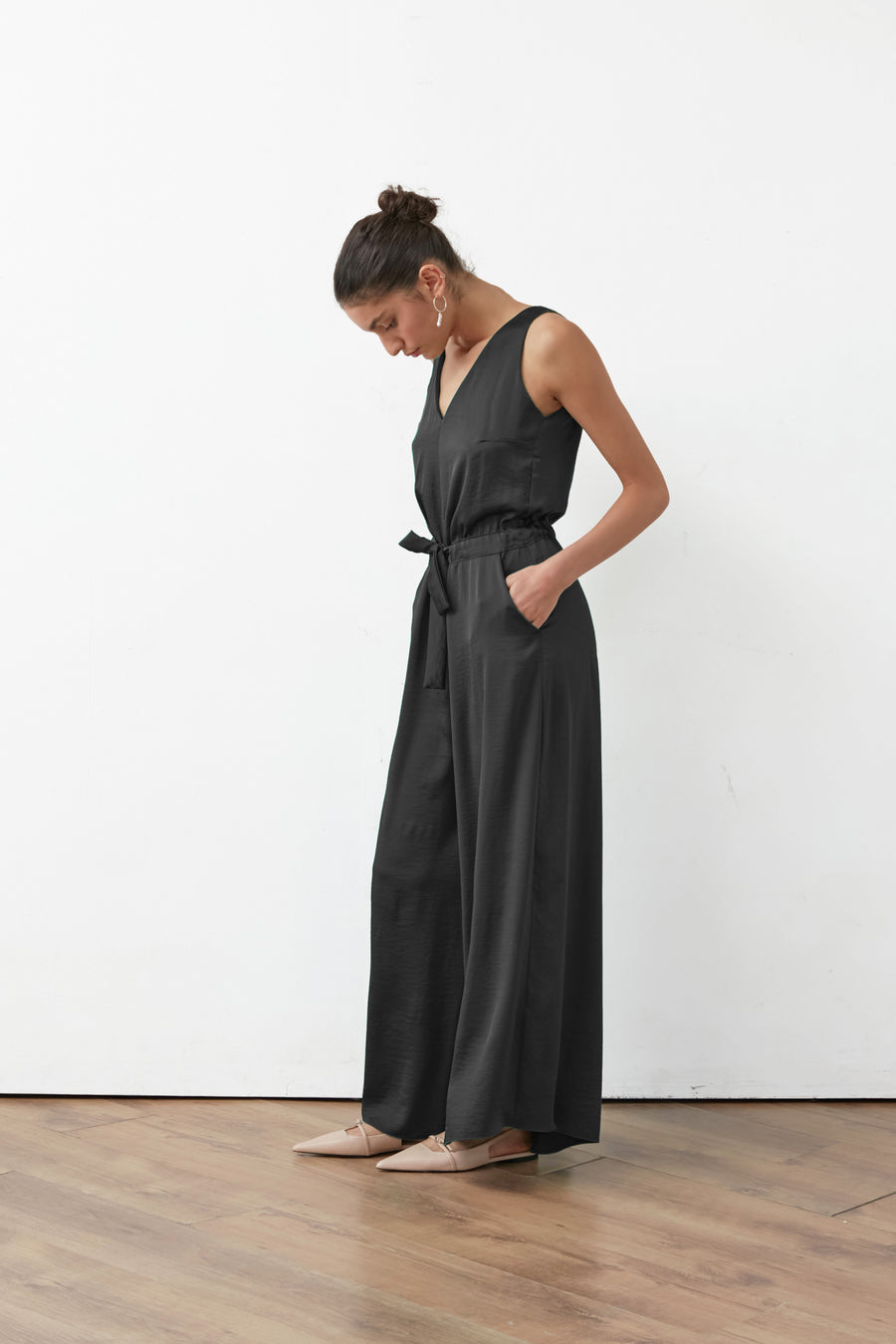 ALTO JUMPSUIT SATIN BLACK