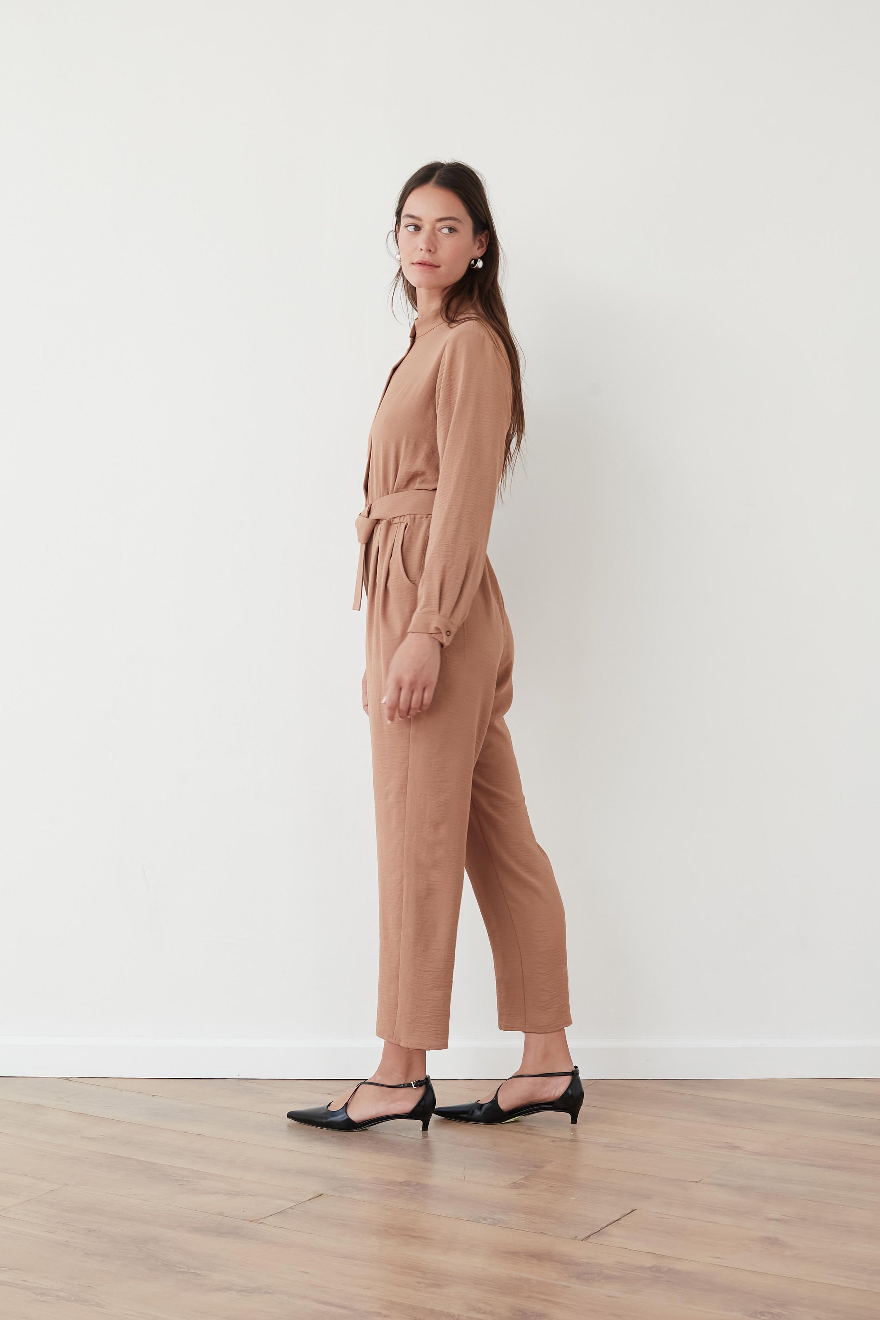TIMELESS JUMPSUIT CAMEL