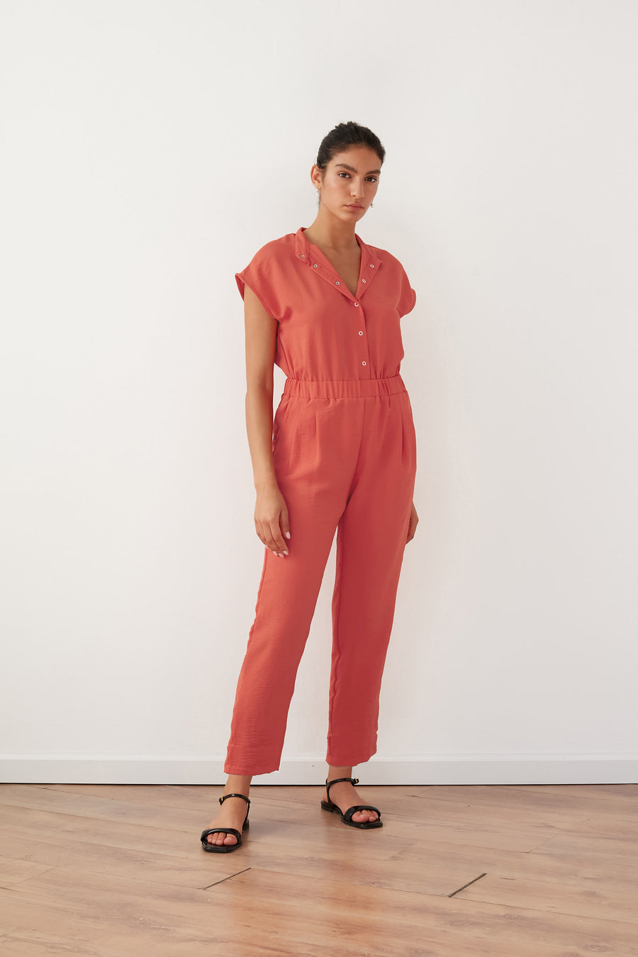 MONET JUMPSUIT CORAL