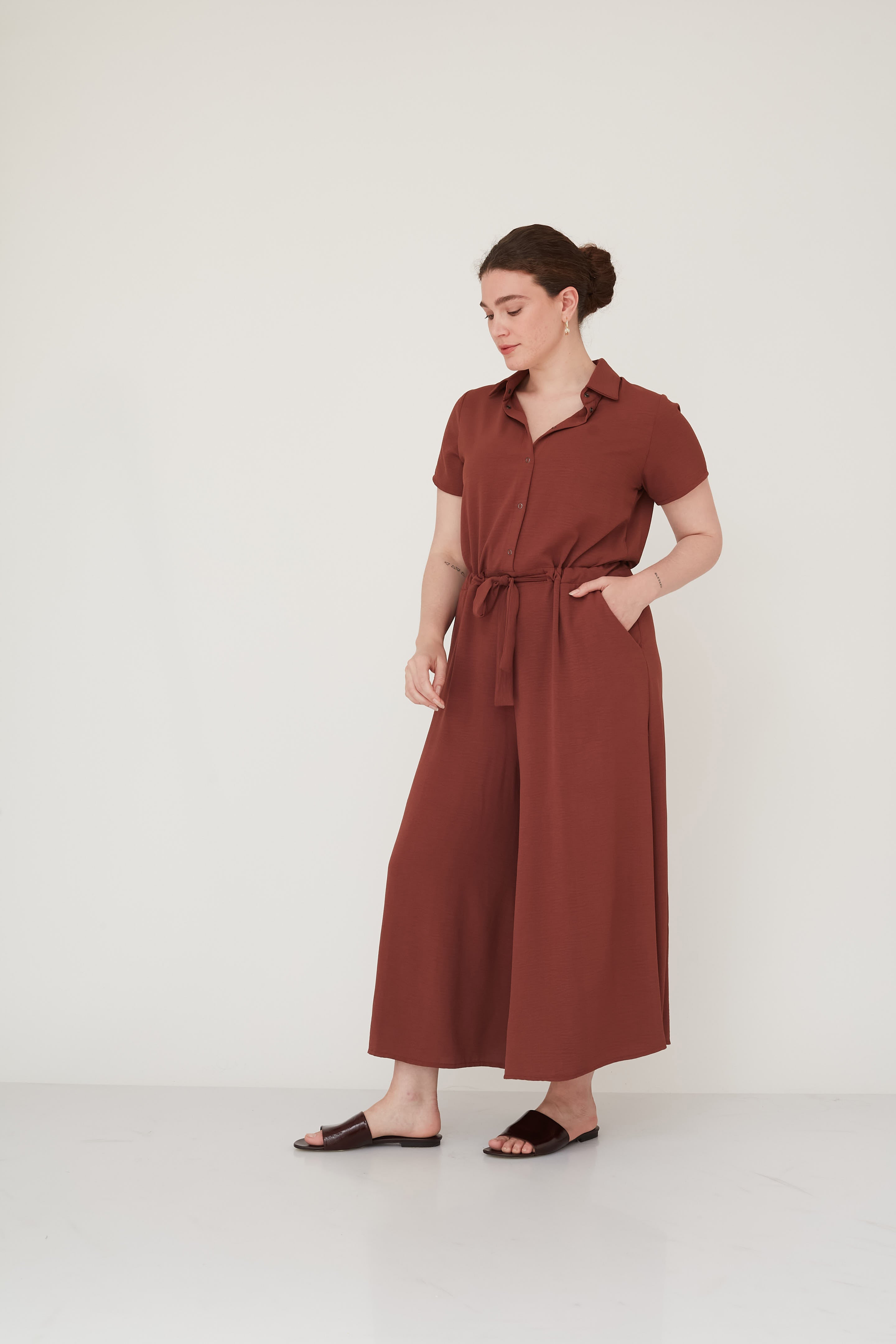 FOREVER JUMPSUIT LIGHT BROWN