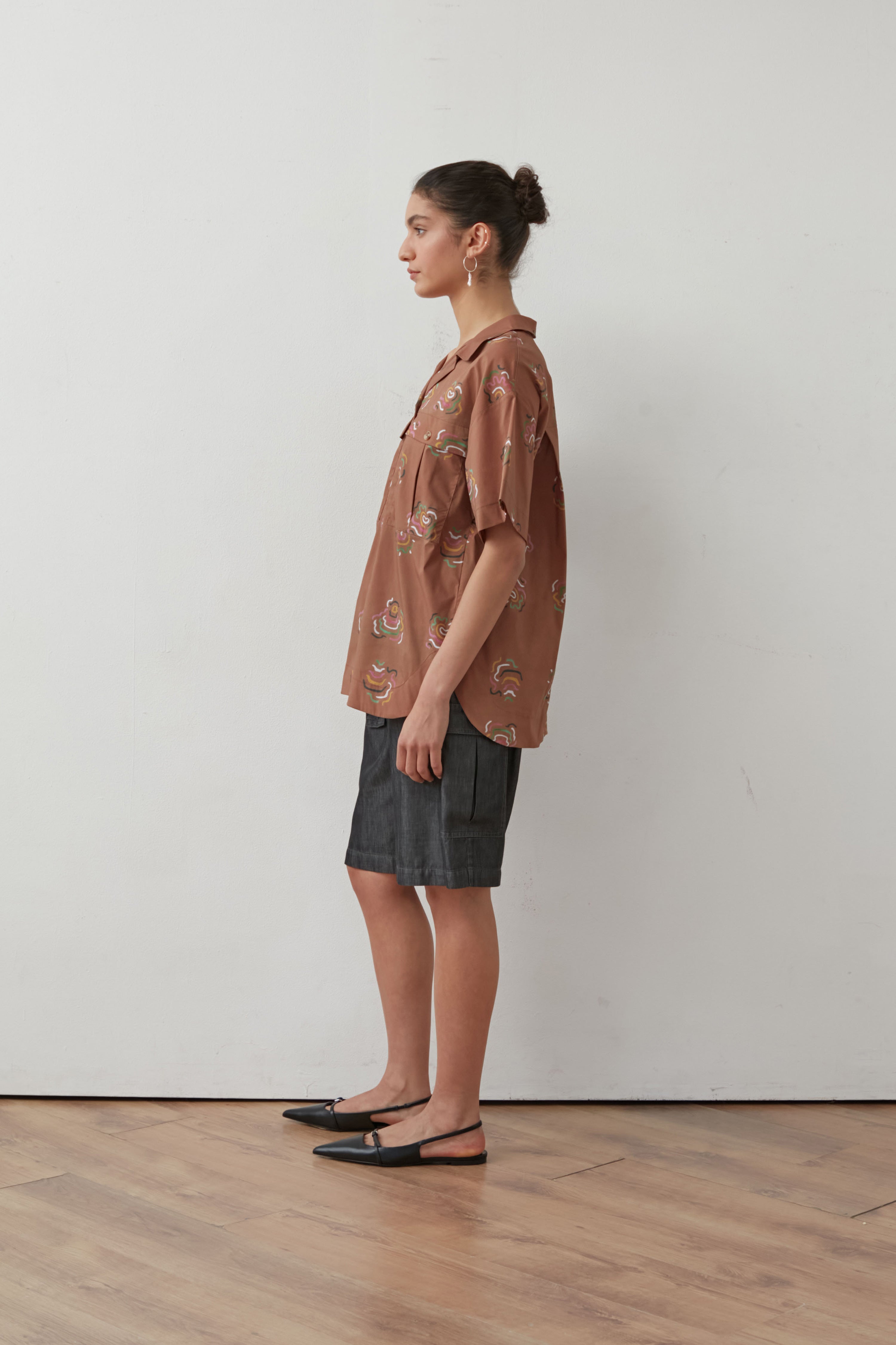 RUJUM COTTON SHIRT BROWN
