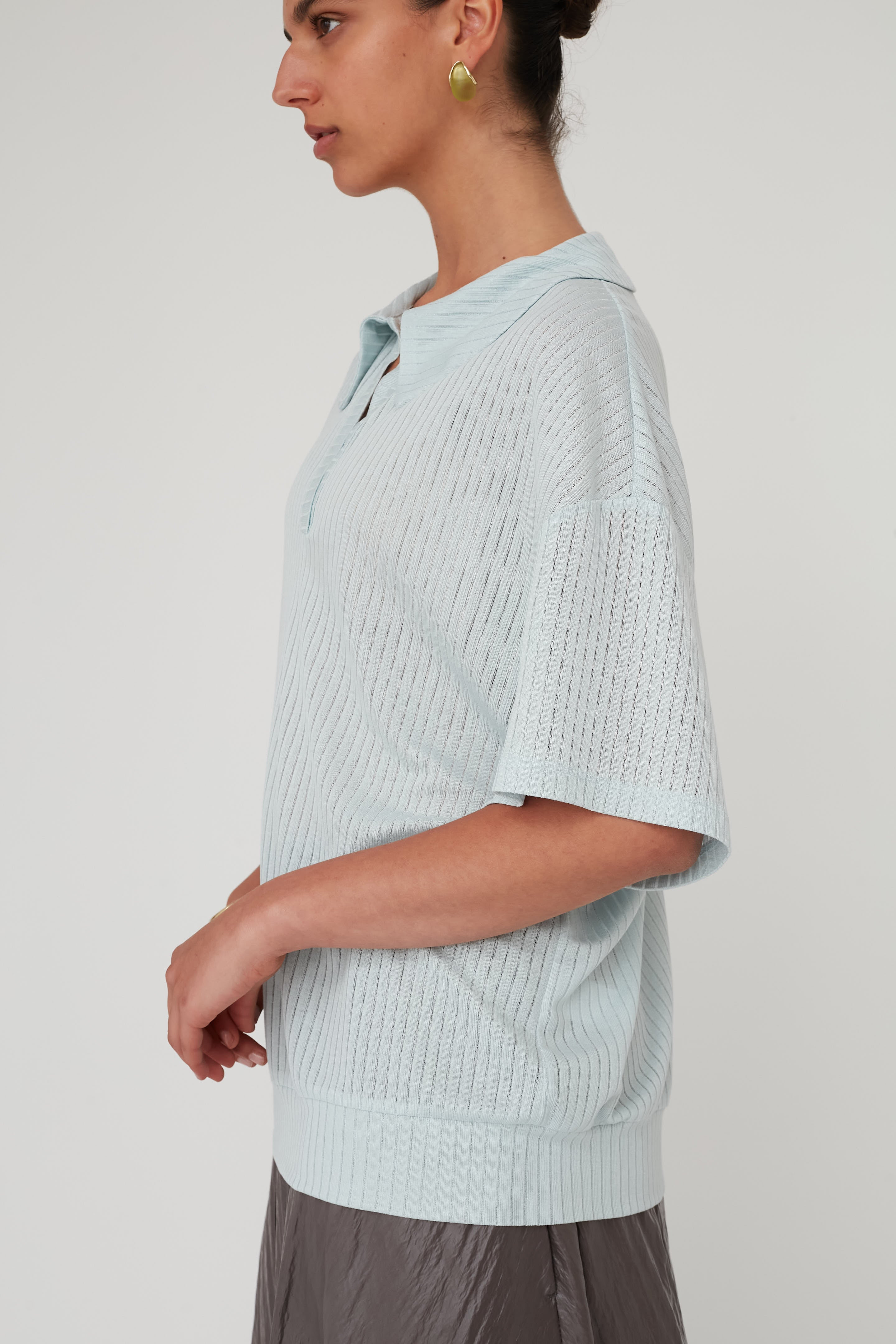 SENSE POLO TOP LIGHT BLUE