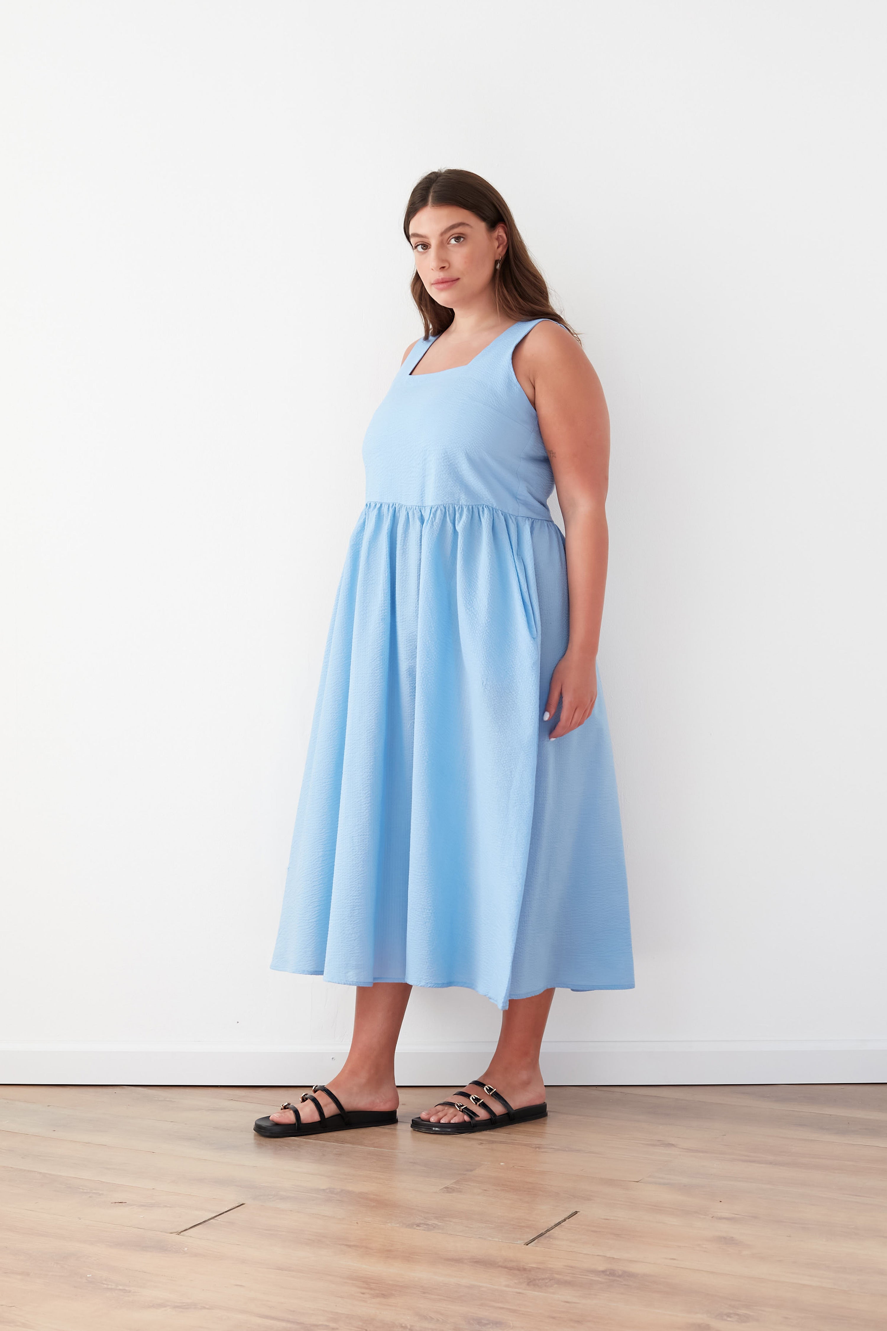 ISLA DRESS BLUE