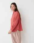 CLAUDINE BLOUSE CORAL