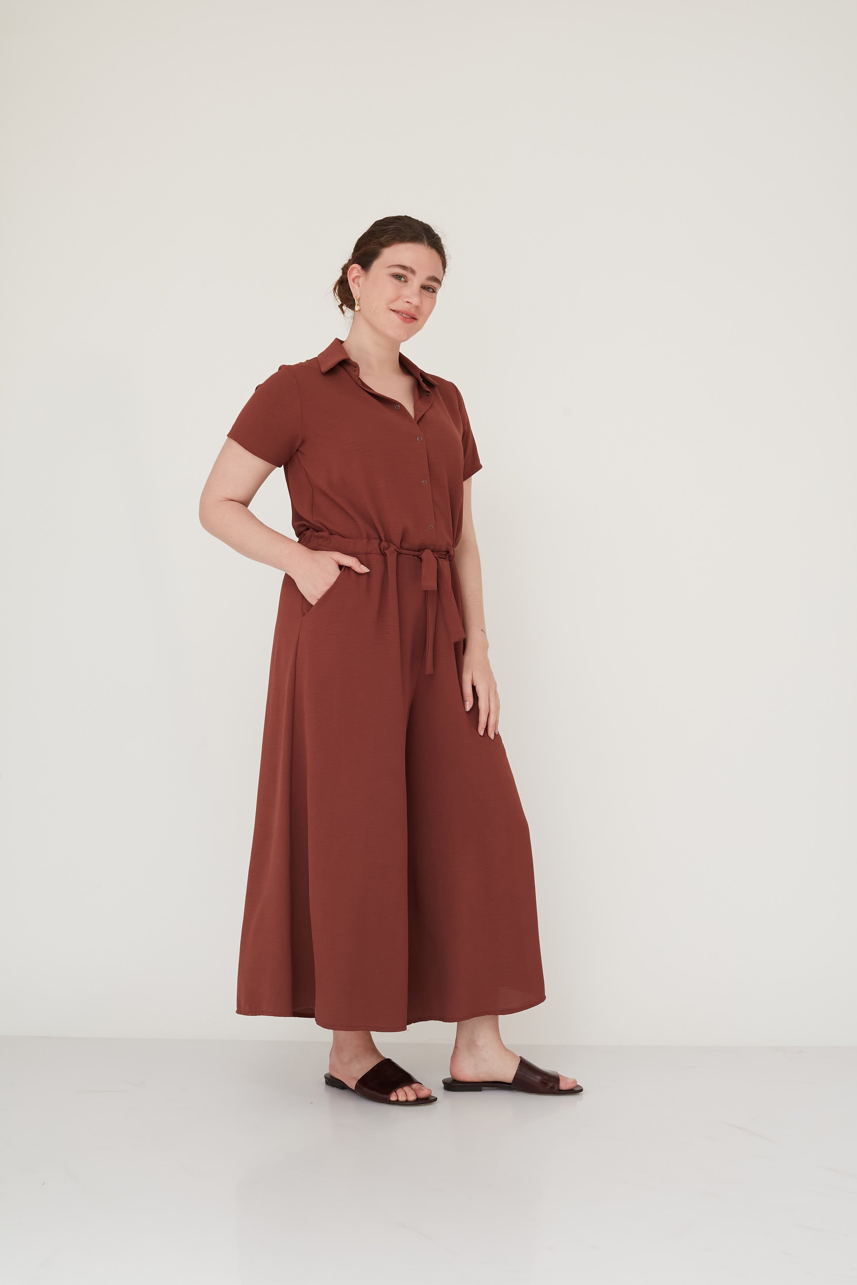 FOREVER JUMPSUIT LIGHT BROWN