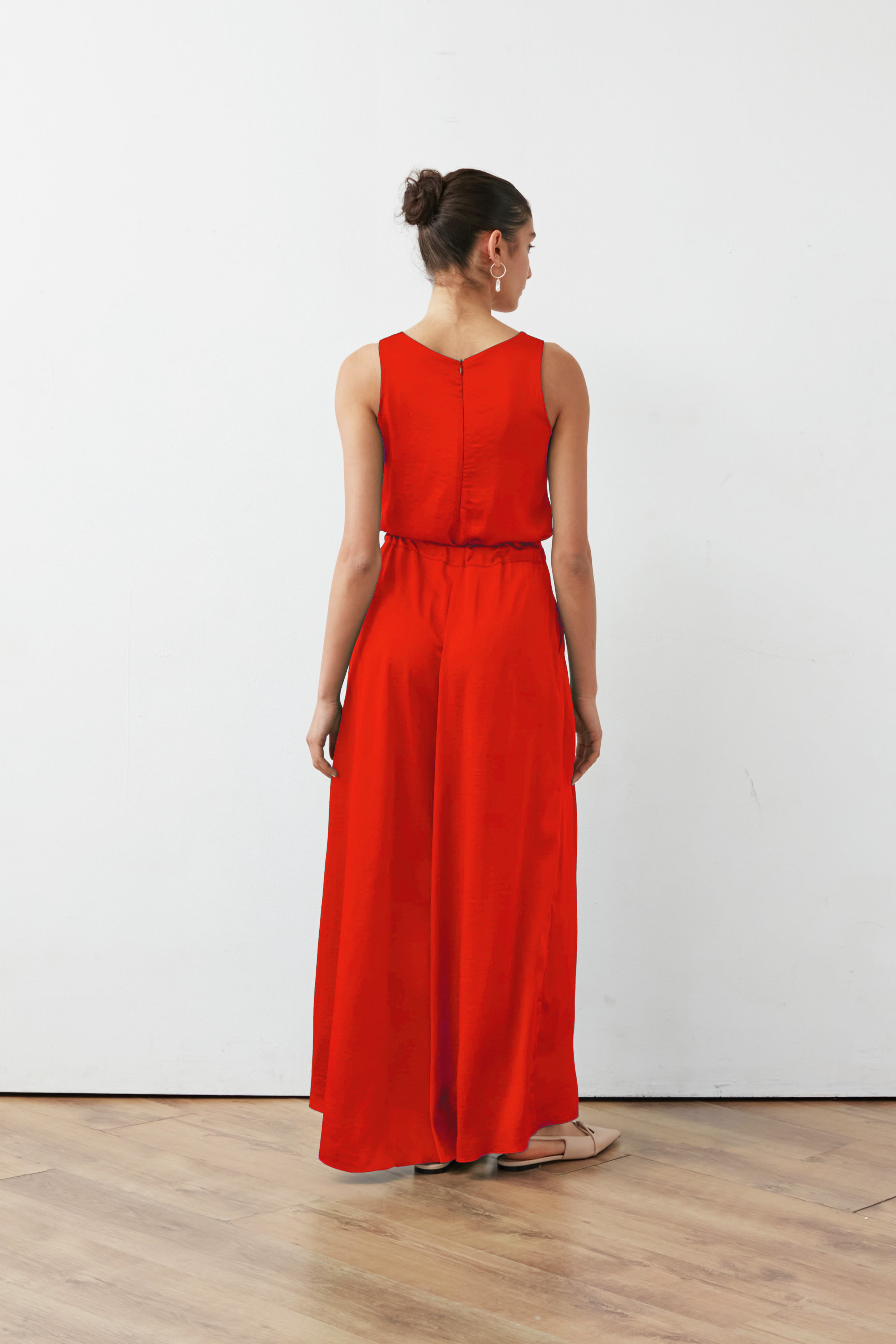 ALTO JUMPSUIT SATIN RED