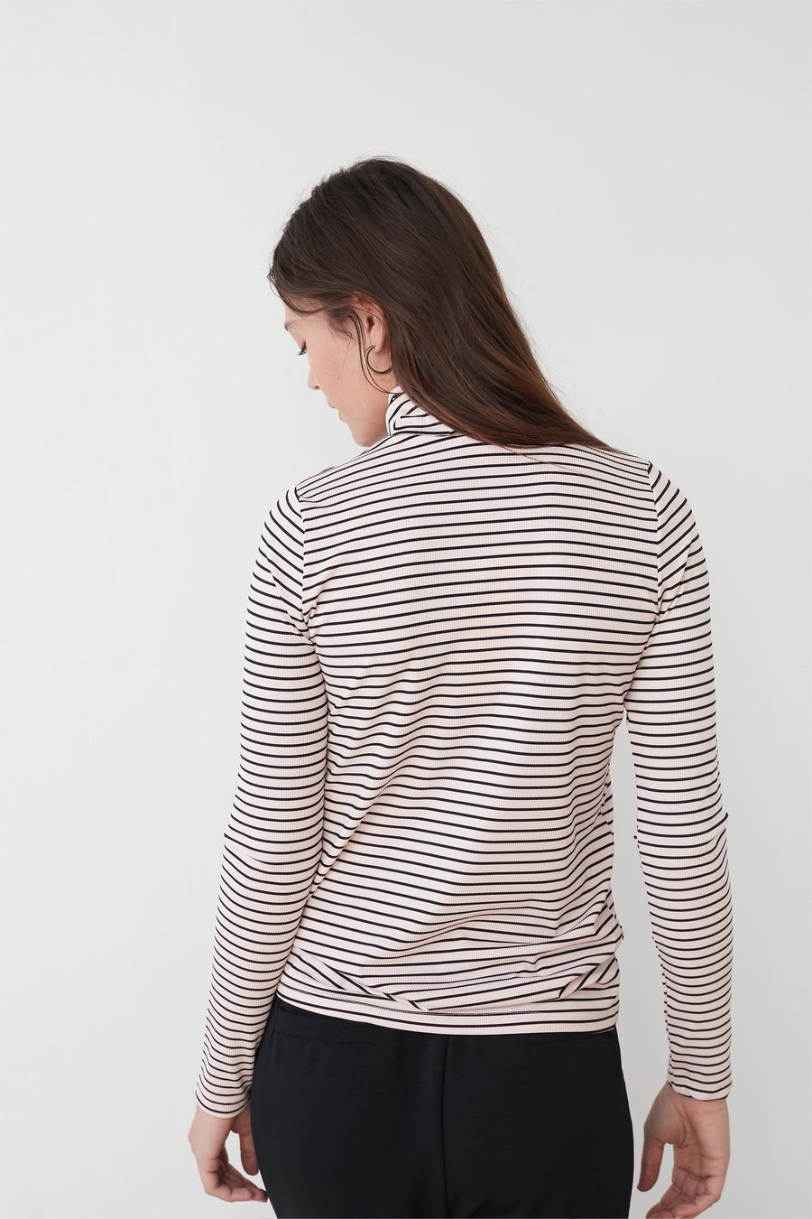 PAST STRIPE TOP PINK