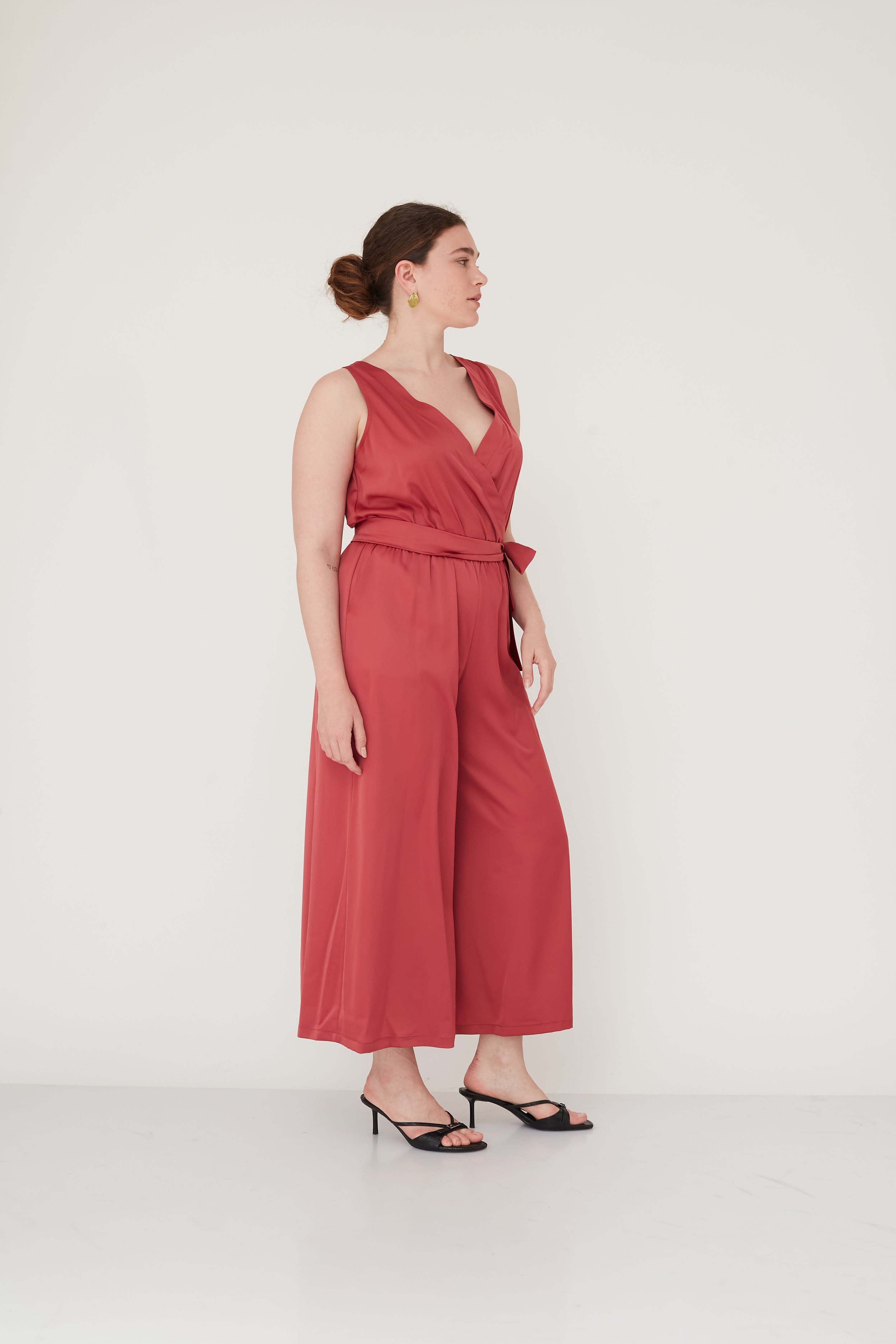 NIGHT WRAP JUMPSUIT PINK