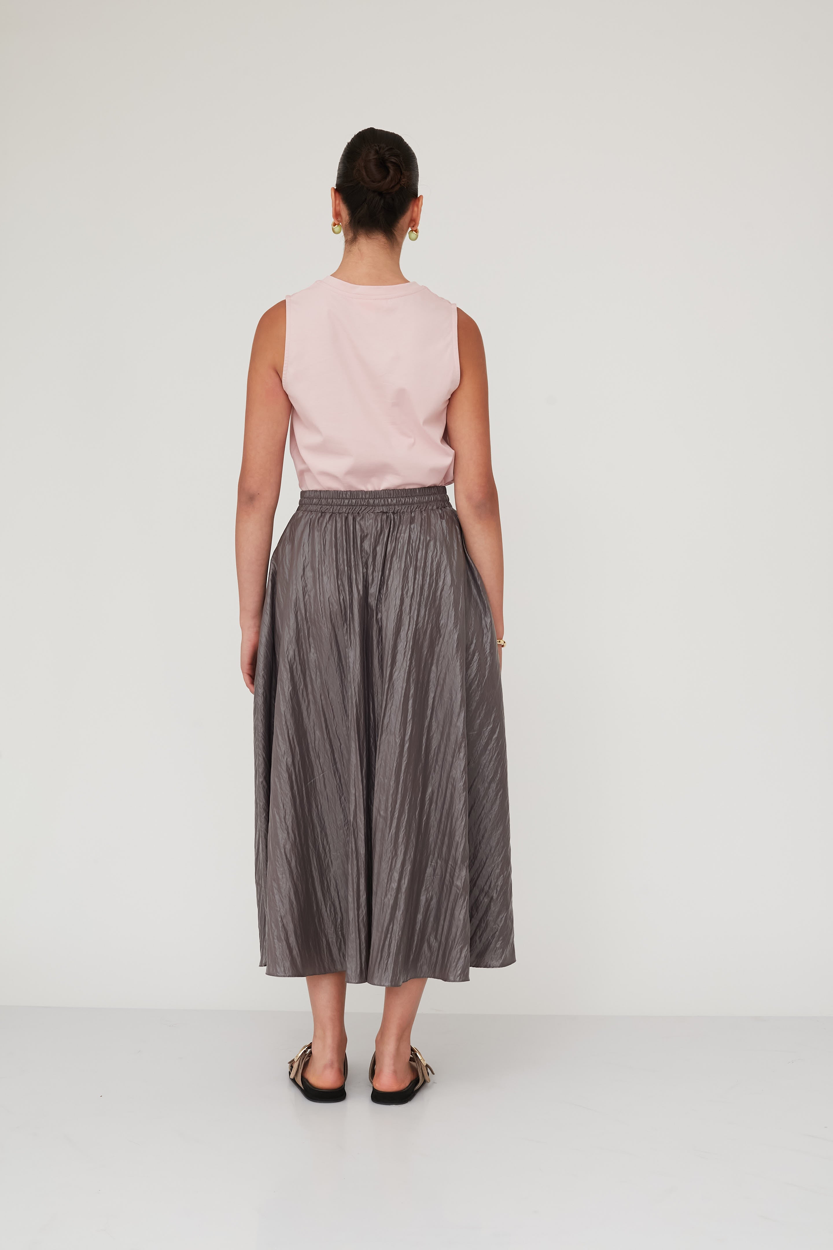 REFLECTION SKIRT GREY