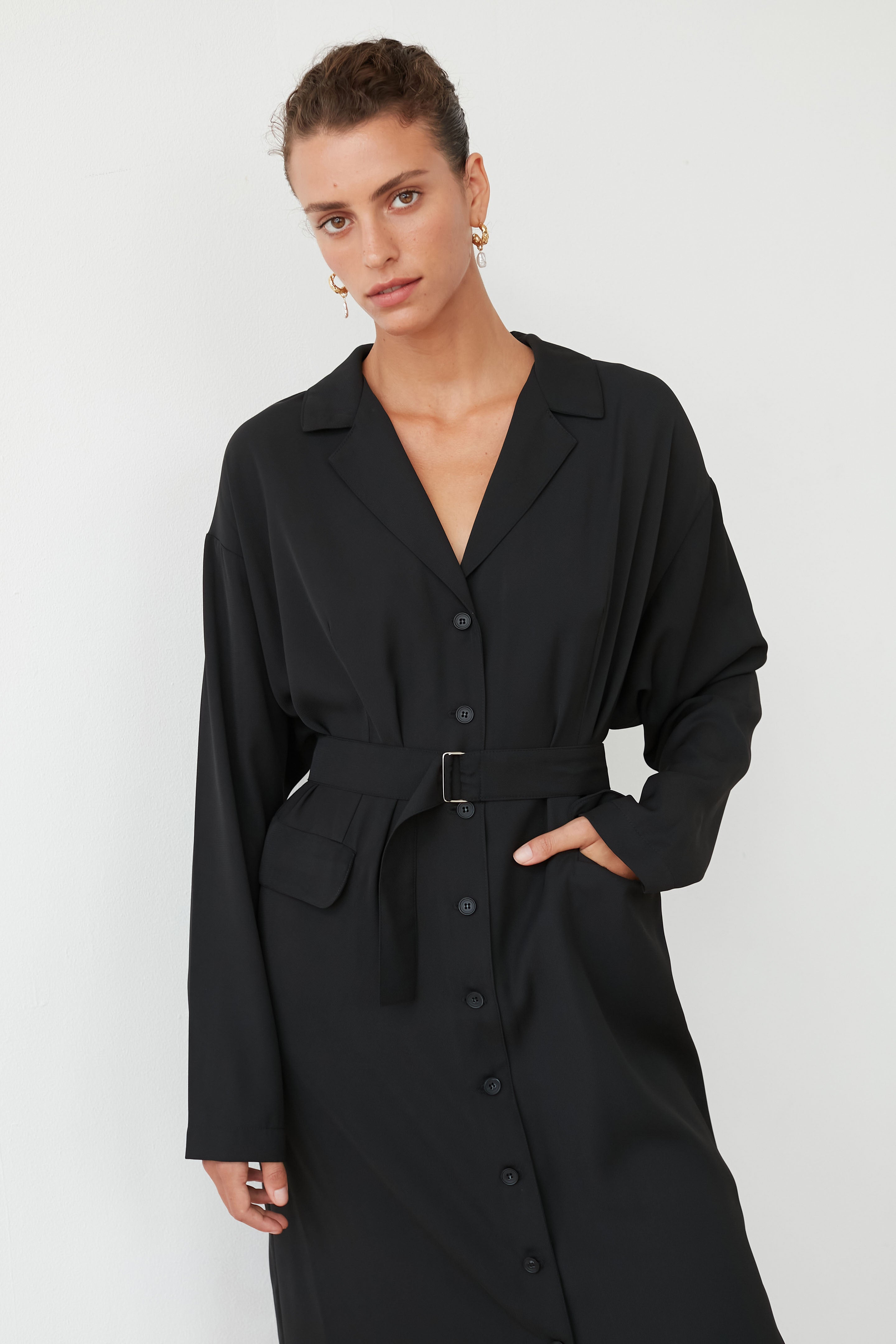 SMEE JACKET DRESS BLACK