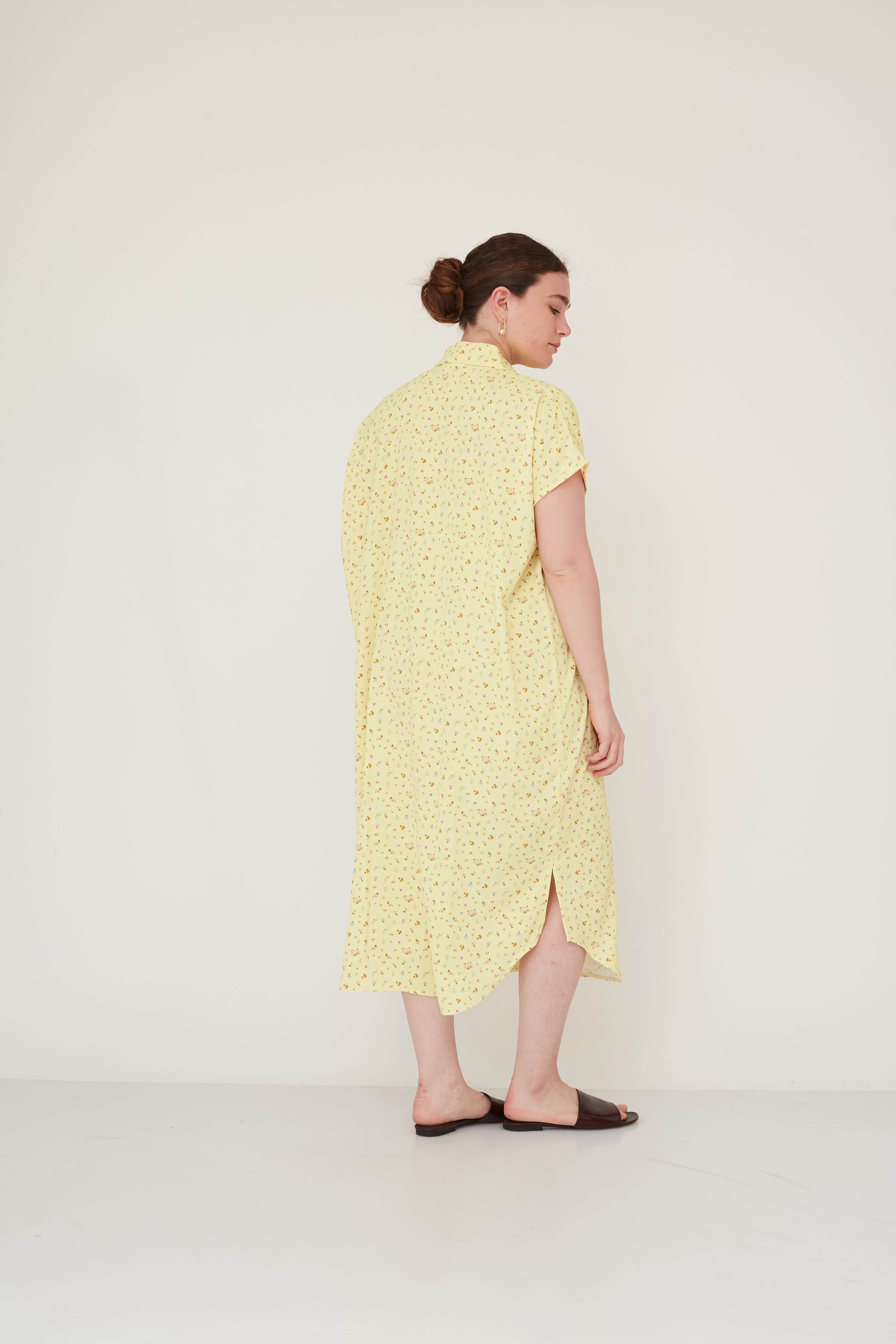 SURREAL SQ DRESS YELLOW