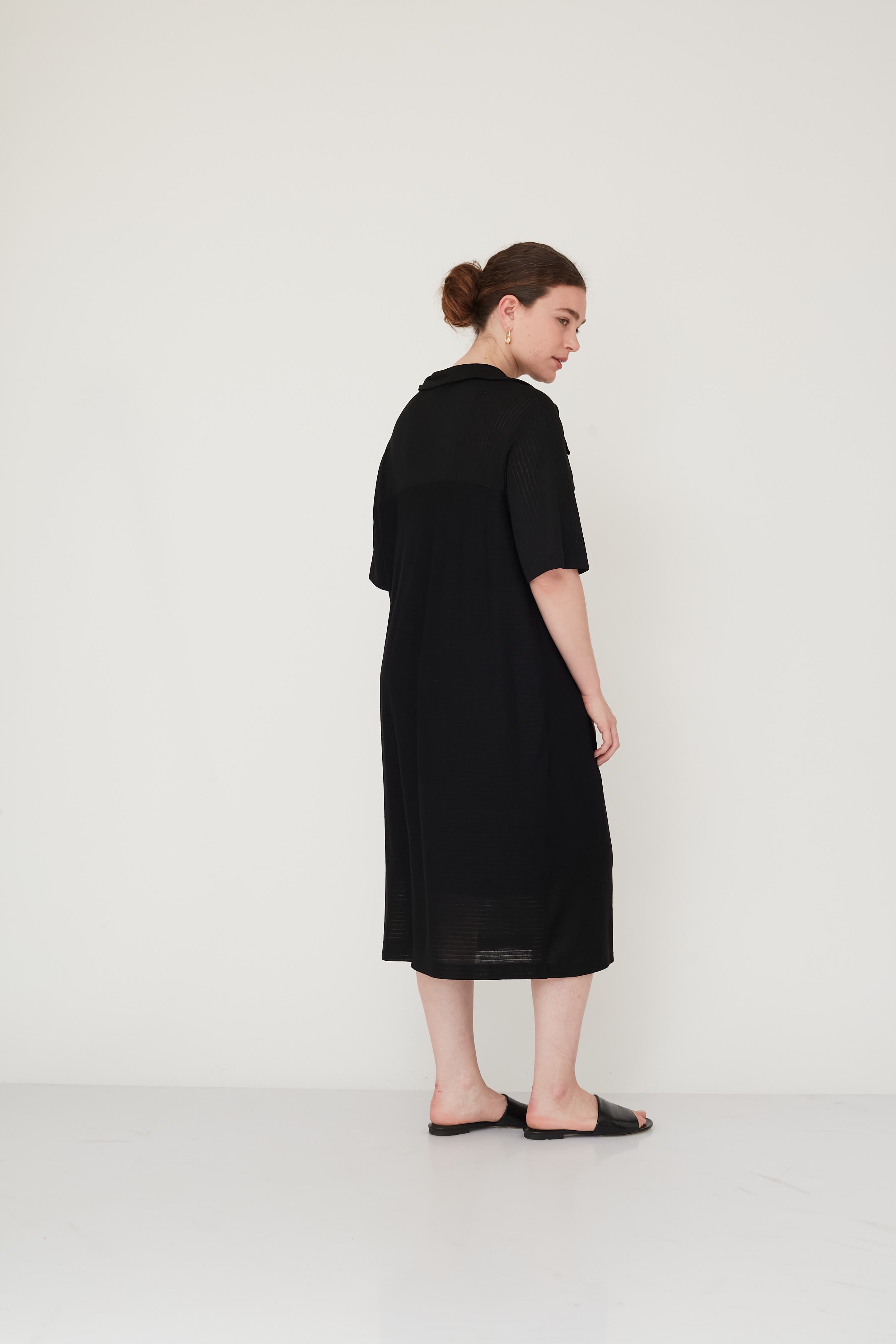 שמלת פולו SENSE שחור